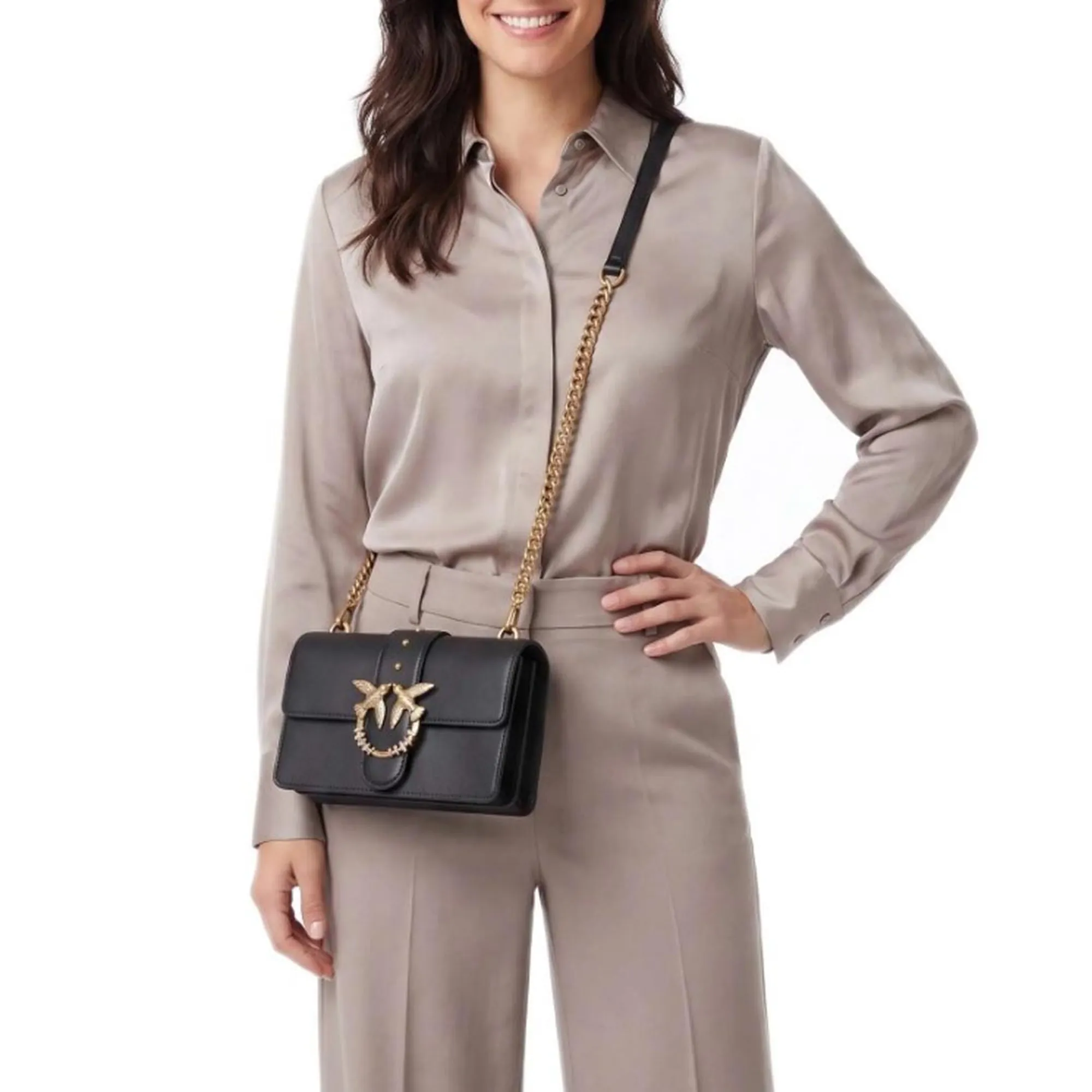 Pinko B'Love One Mini New Buckle Bag' Black 107071A0F1 189847