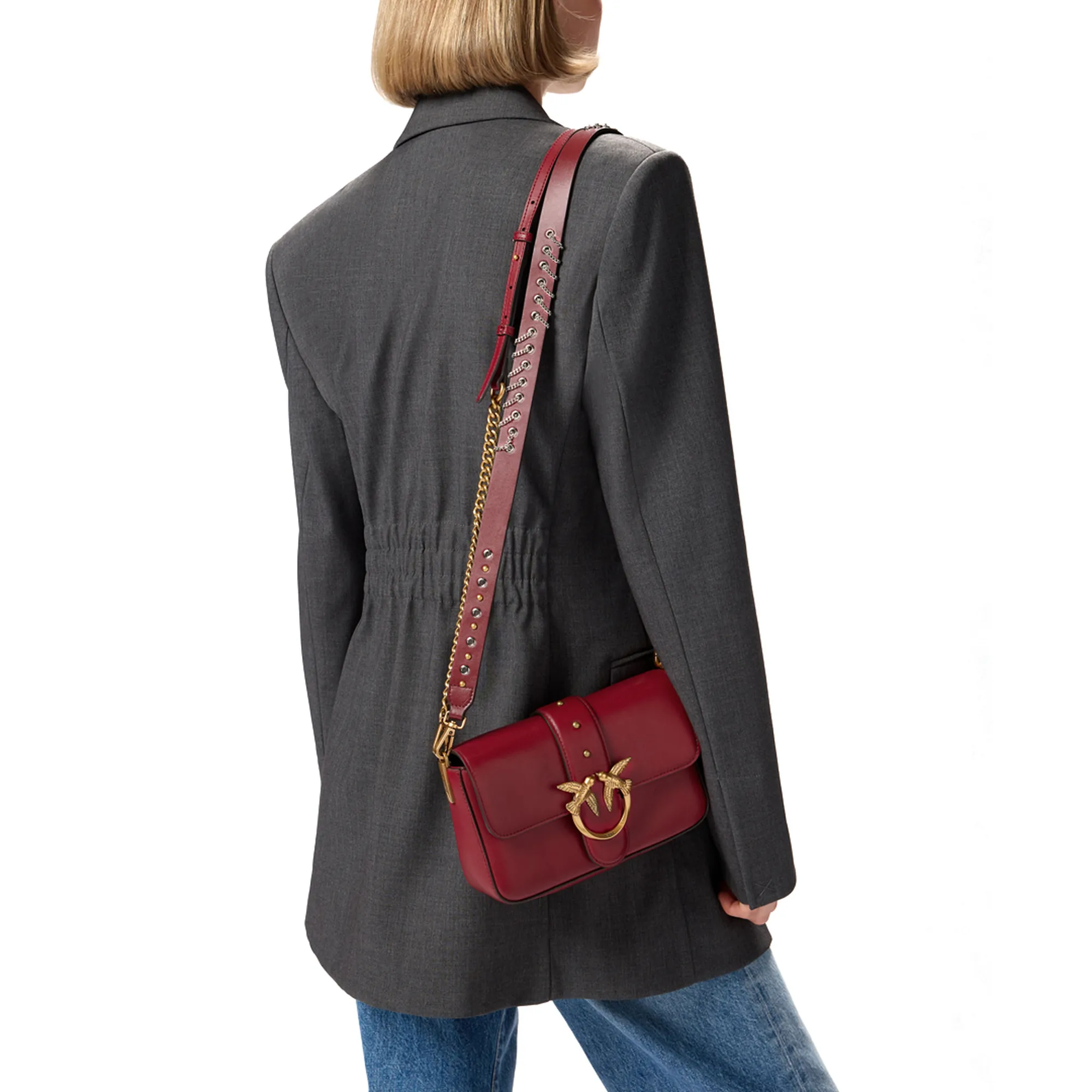 Pinko B'Love One Mini Slouchy Bag' Red 105824A0Qo 164726