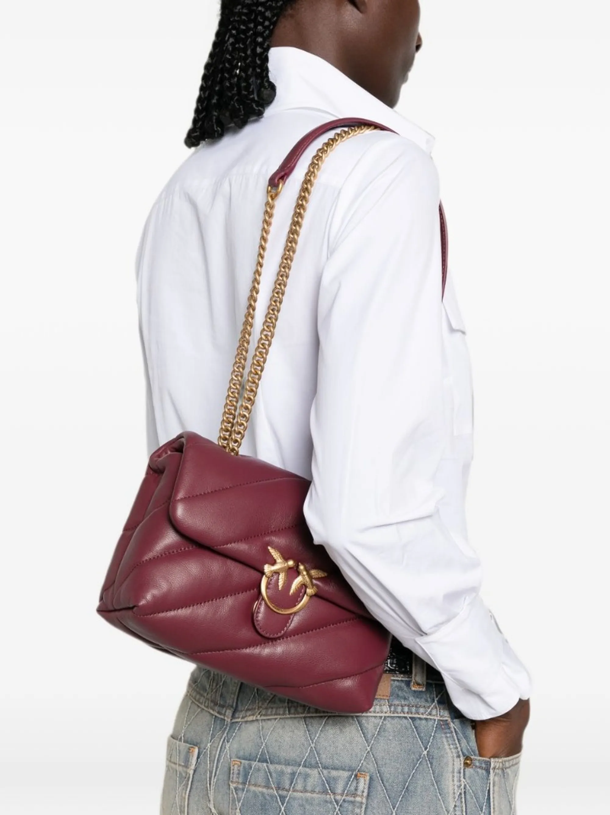 Pinko Borsa Love Puff Mini Small Bordeaux 107617A0F2 185854