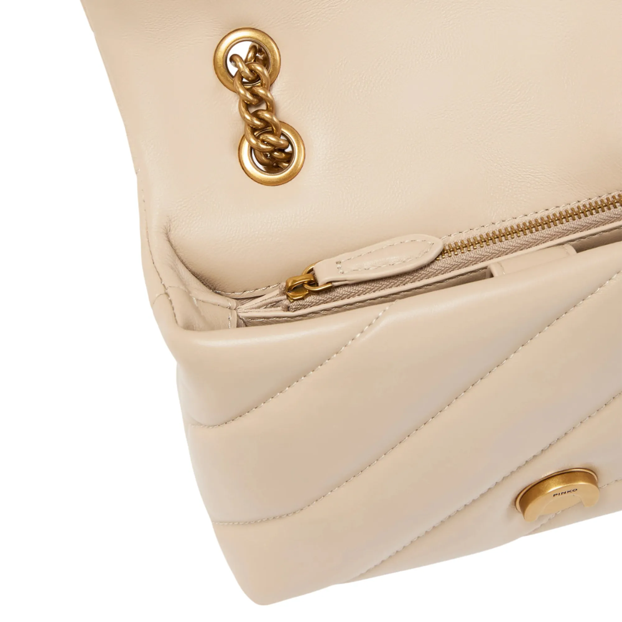 Pinko B'Mini Love Bag Puff Maxi Quilt' Beige 100039A0F2 170502