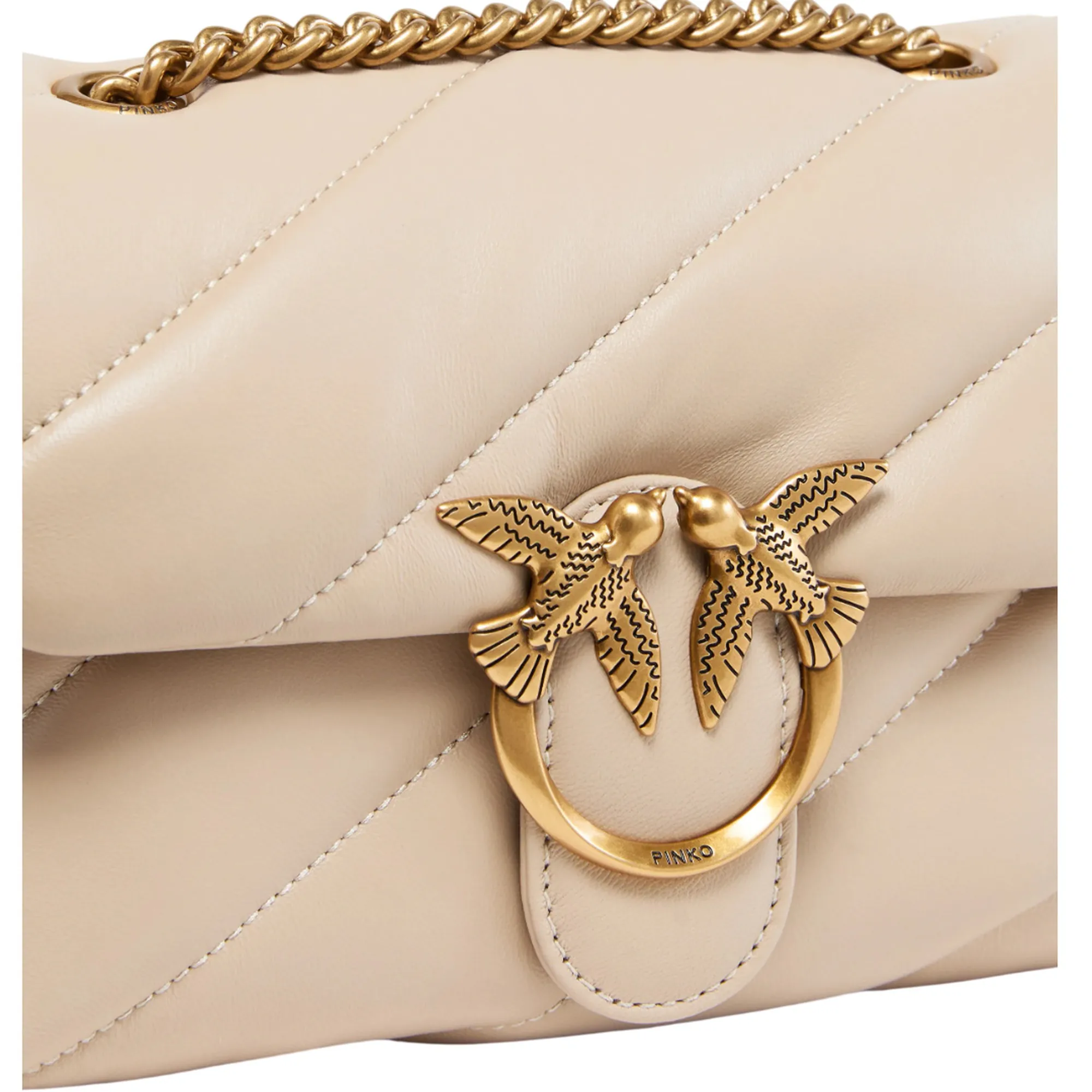 Pinko B'Mini Love Bag Puff Maxi Quilt' Beige 100039A0F2 170503