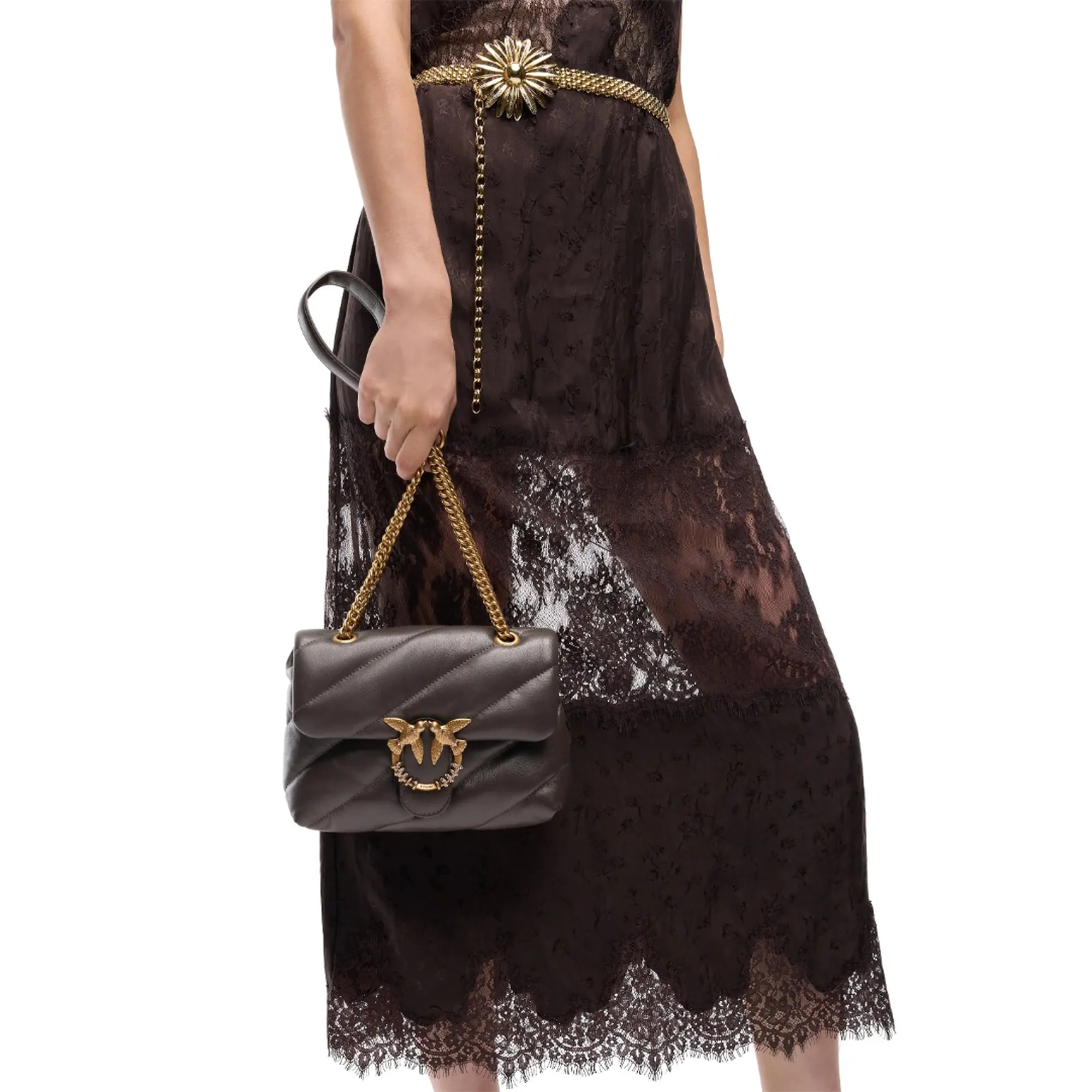 Pinko B'Mini Puff Bag' Brown 107058A0F2 186992