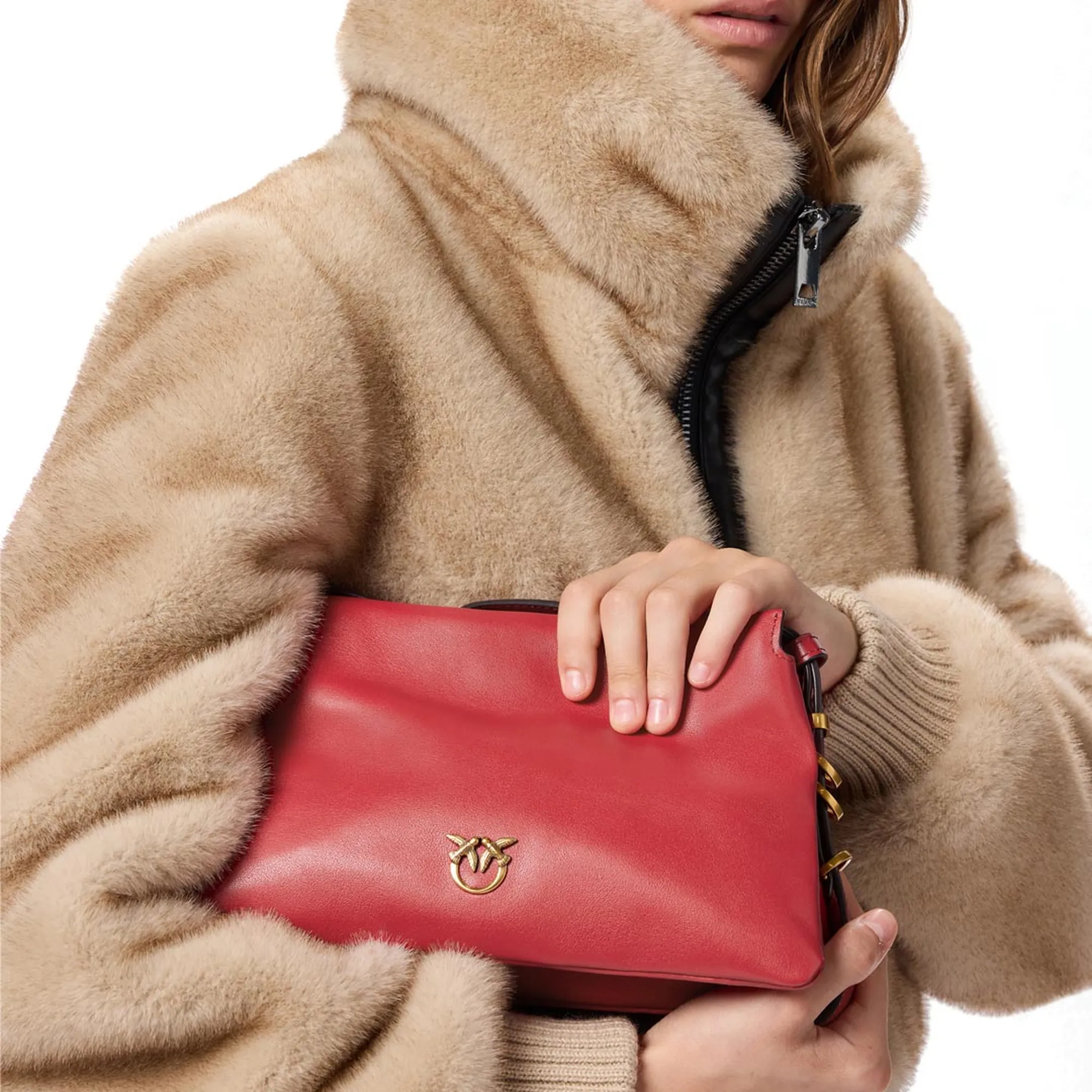 Pinko B'Triple Mini Bag' Red 105883A0Qo 162933