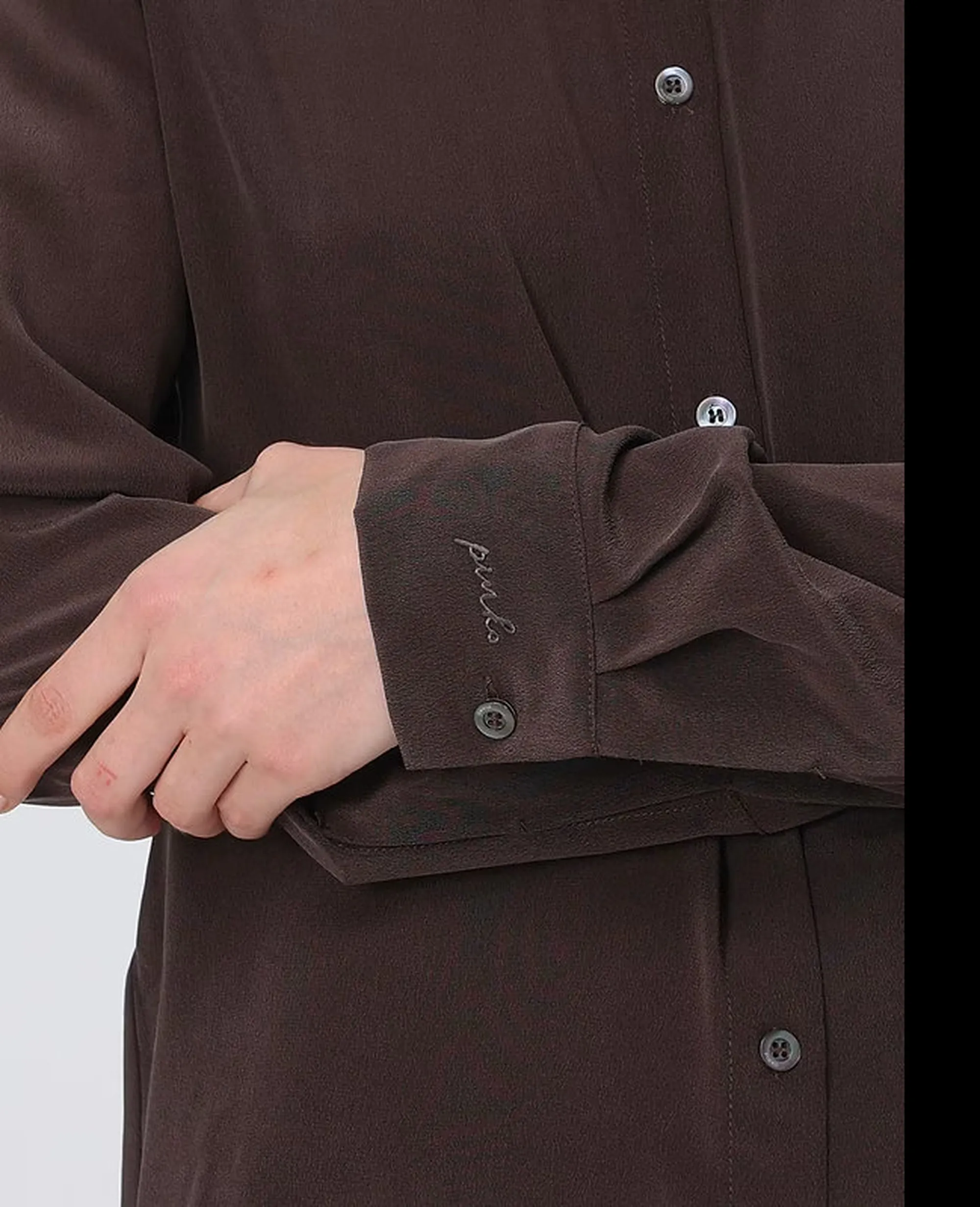 Pinko B'Crackers Shirt' Brown 105593A3L1 186186