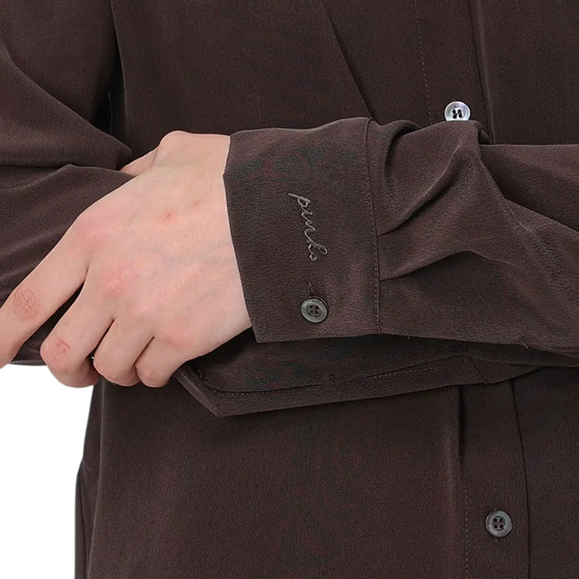 Pinko B'Crackers Shirt' Brown 105593A3L1 186461