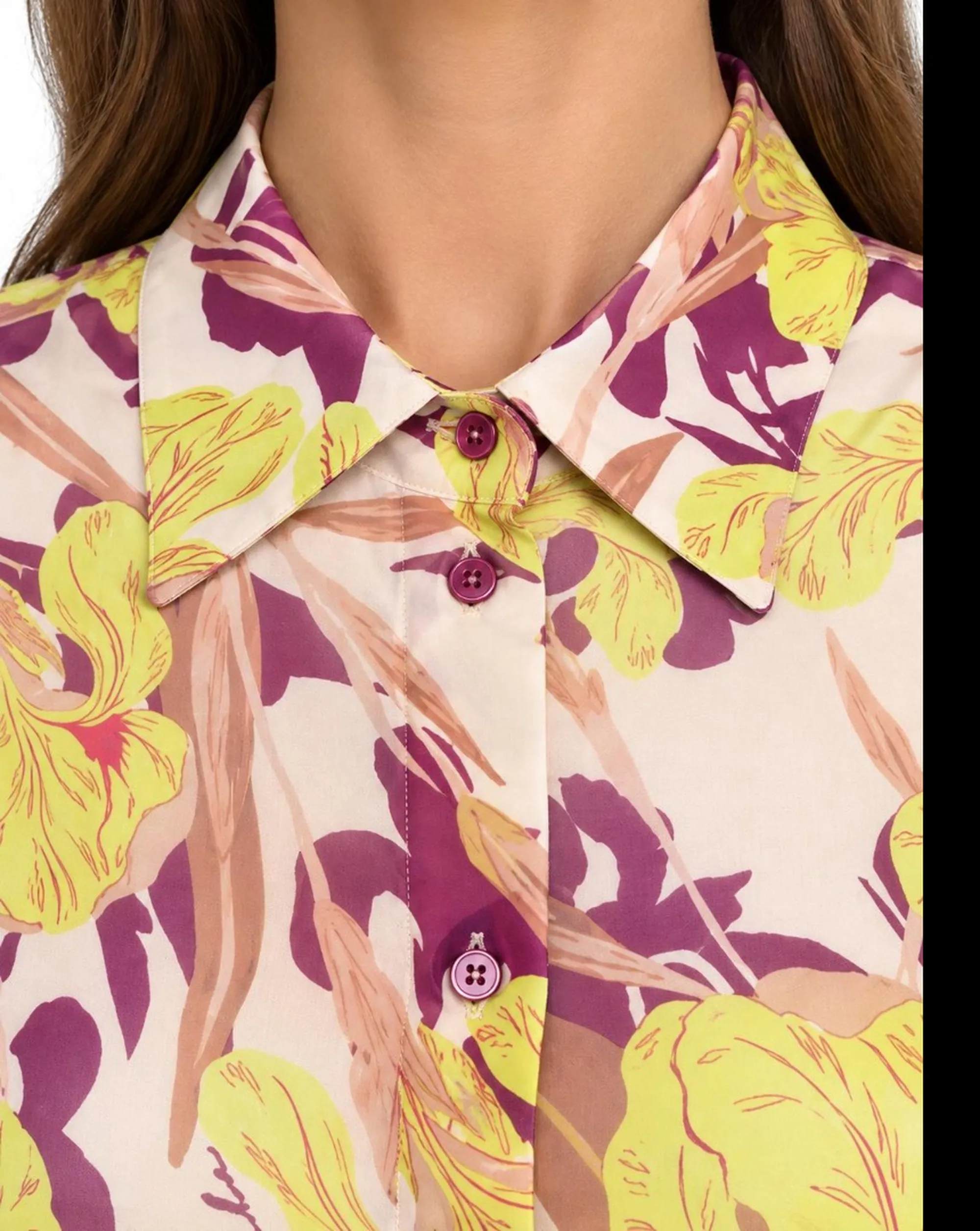 Pinko B'Iris Print Shirt' Floral 100121A155 200079