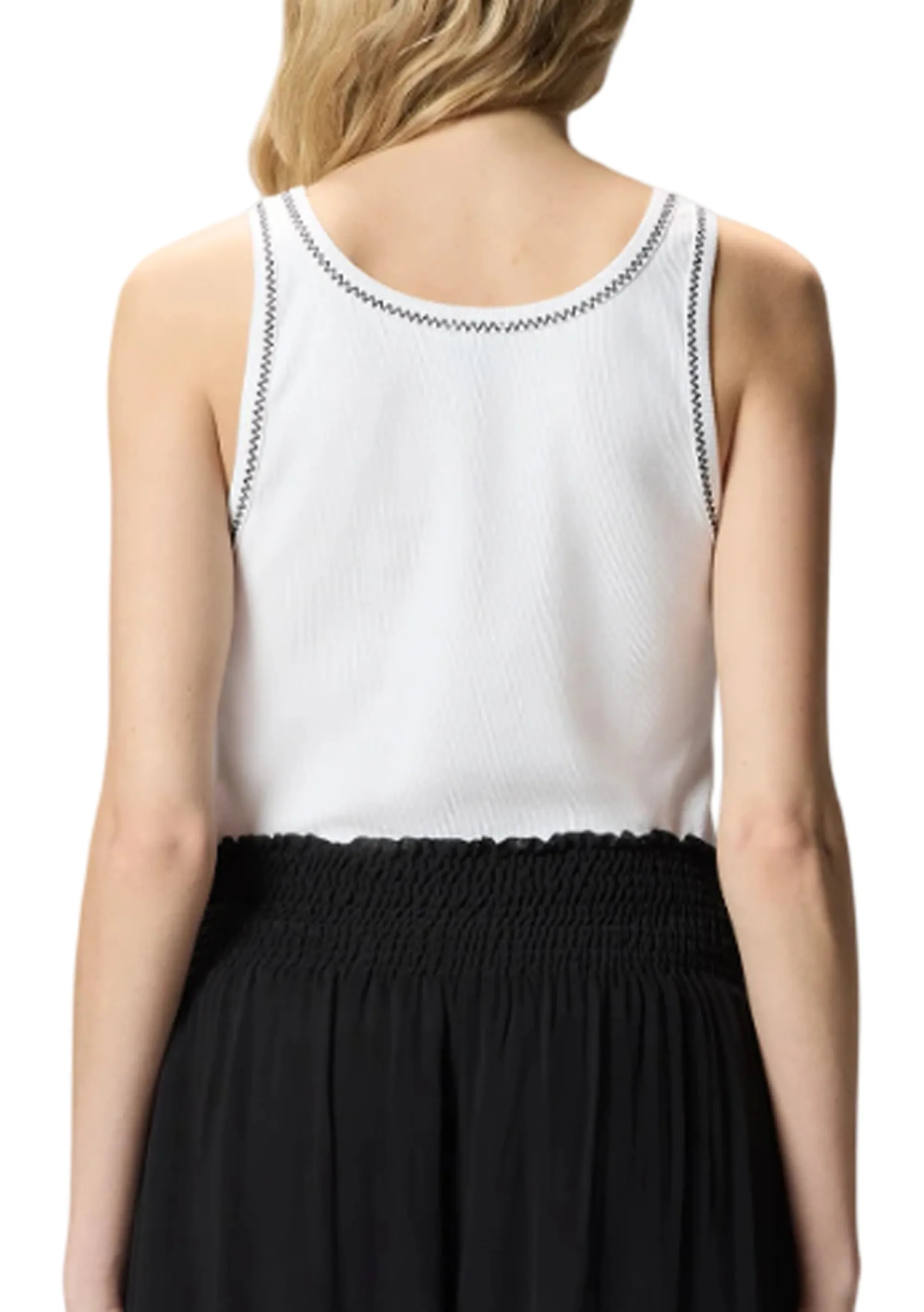 Pinko B'Bitetto Tank Top' White 106816A3Al 176583