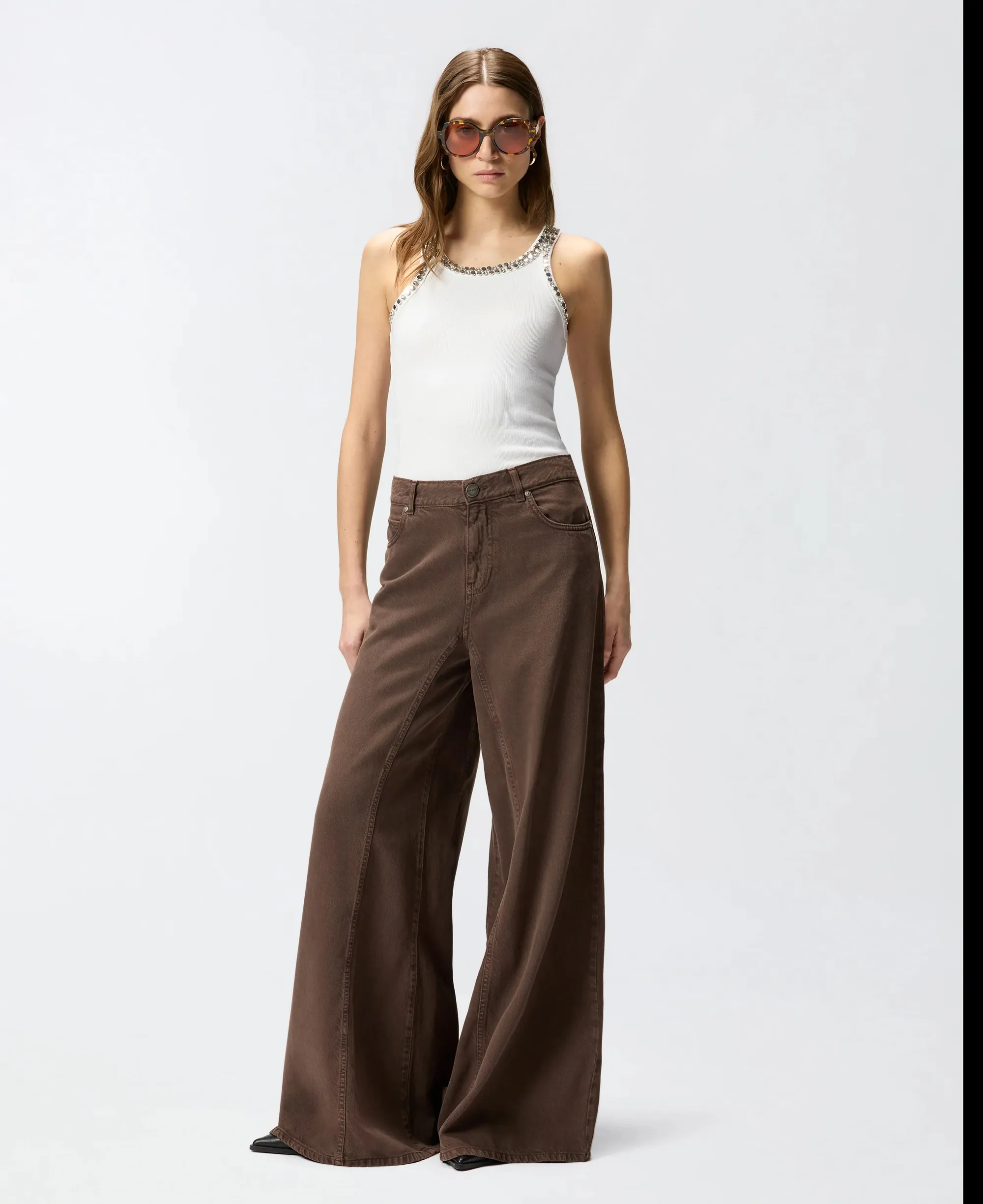 Pinko B'Confetti Tank Top' White 104109A35Y 170183