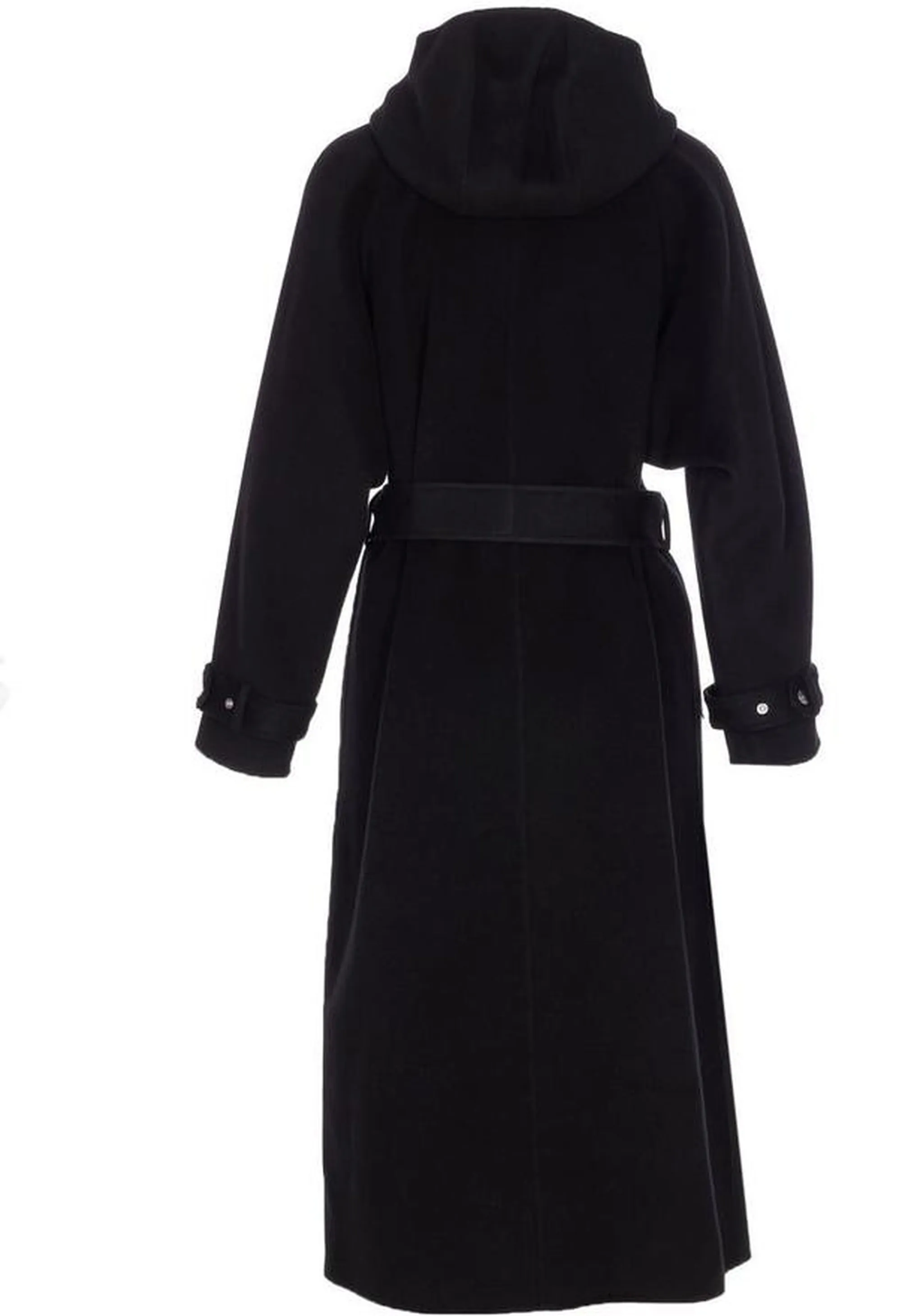 Pinko Cappotto Cartoccio Lungo In Panno Double Nero 105342A2Xm 158444