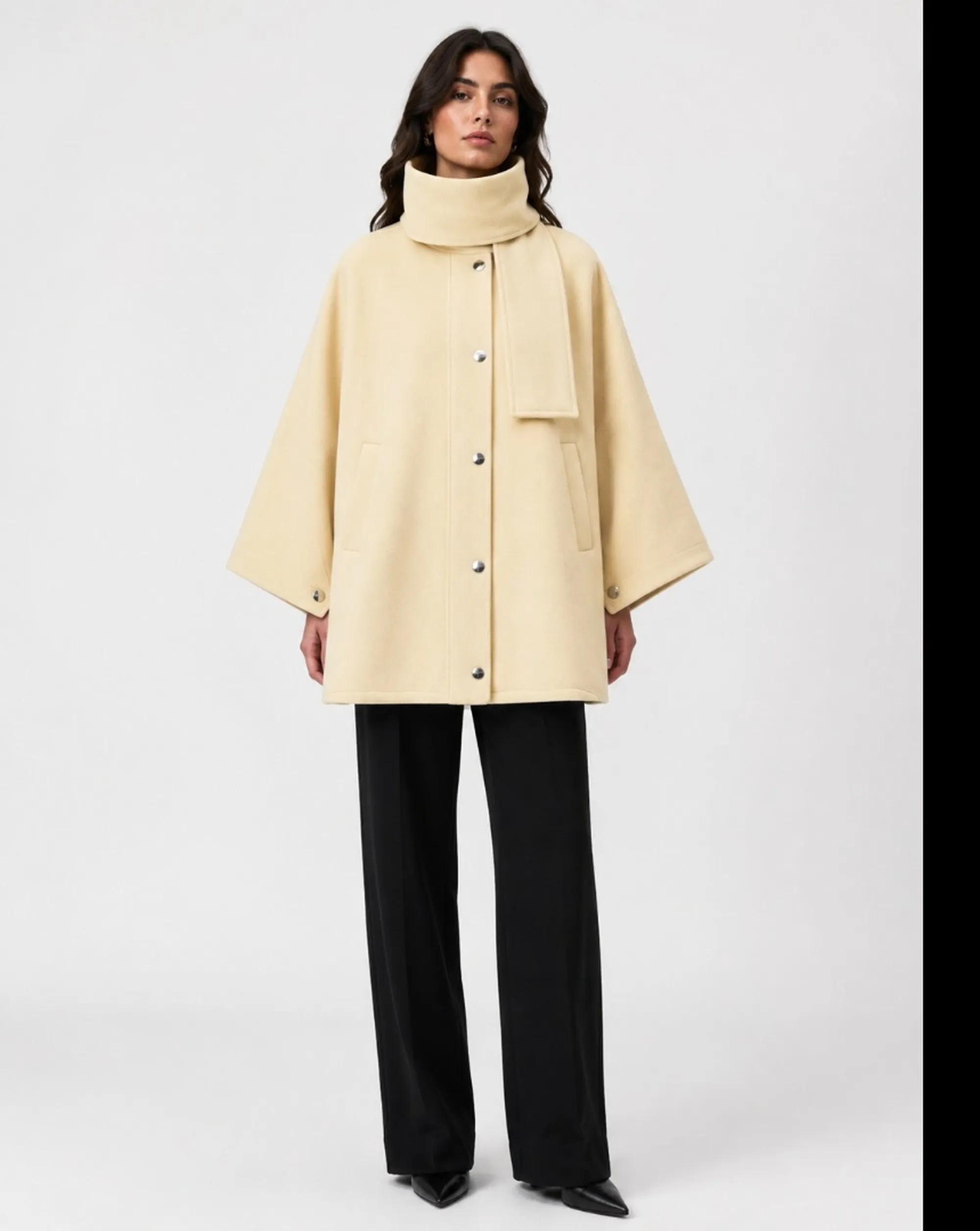 Pinko Cappotto Ciclamino Panno Doppio Giallo 107182A3Ft 186221