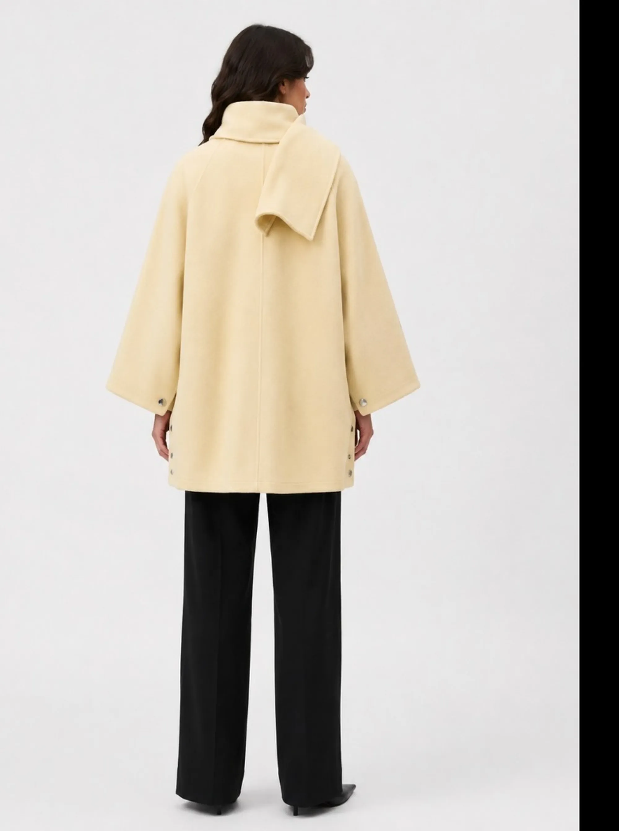 Pinko Cappotto Ciclamino Panno Doppio Giallo 107182A3Ft 186222