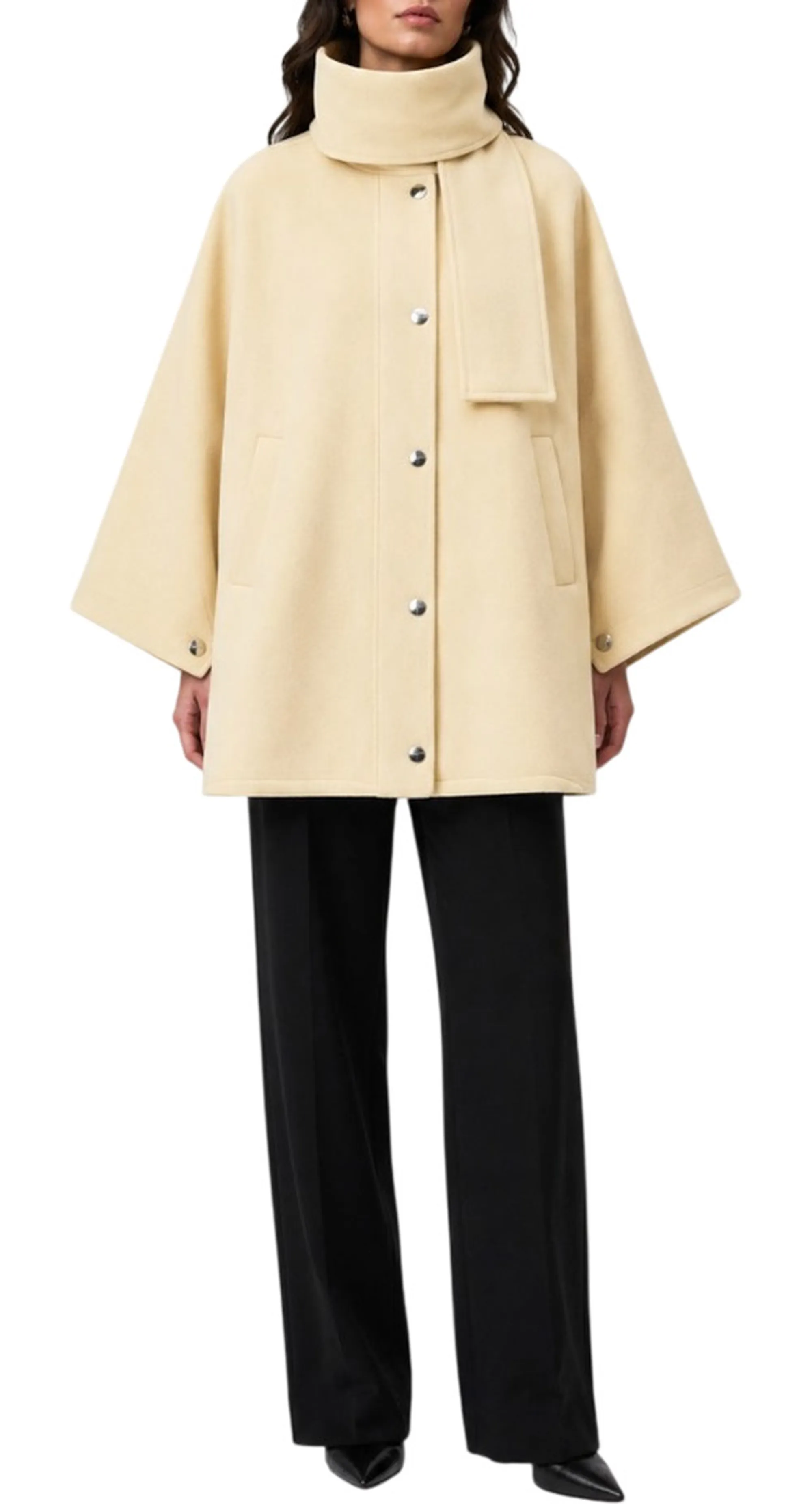 Pinko Cappotto Ciclamino Panno Doppio Giallo 107182A3Ft 186480