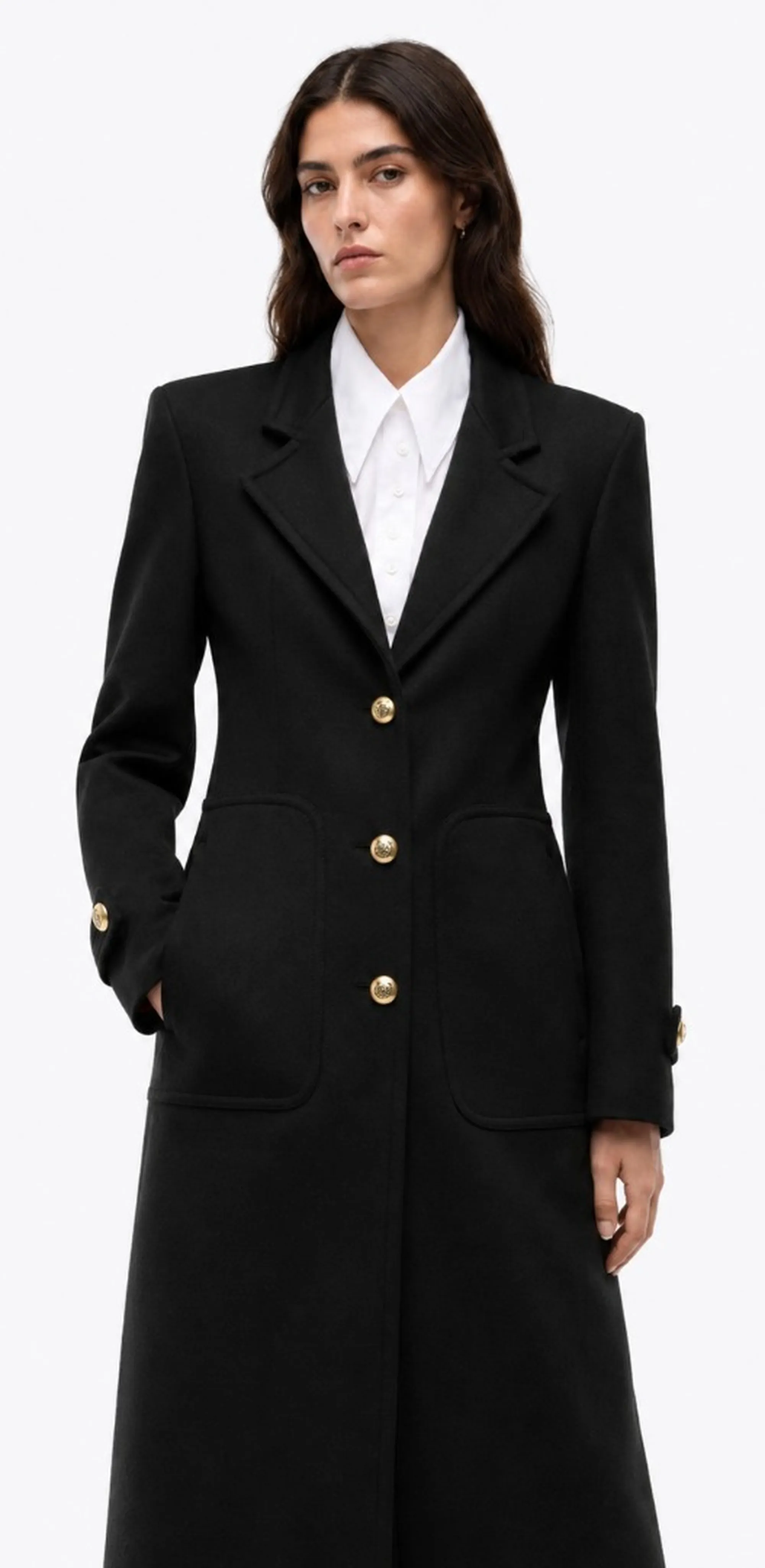 Pinko Cappotto Verici Panno Velour Nero 107783A3O3 186196
