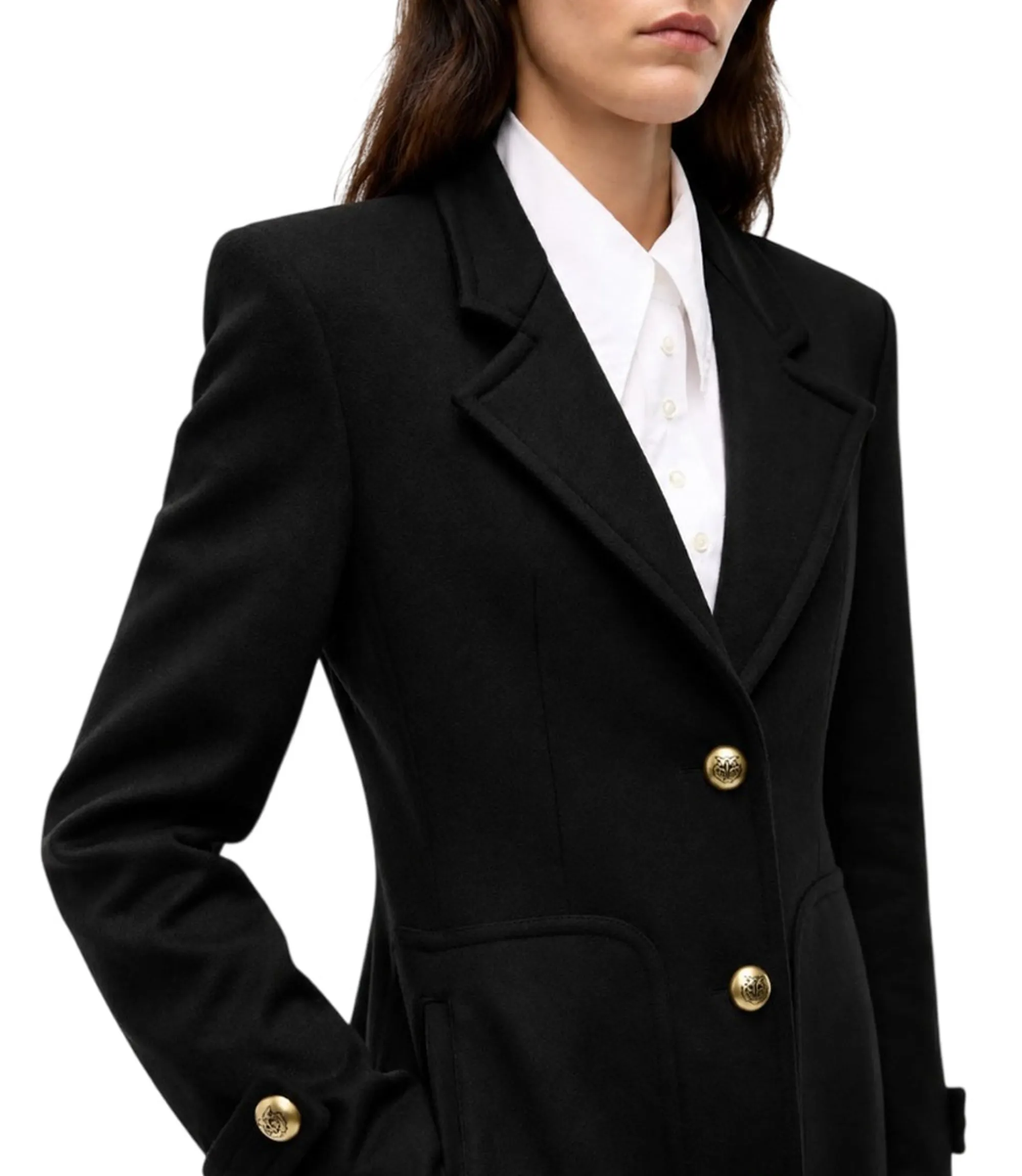 Pinko Cappotto Verici Panno Velour Nero 107783A3O3 186740