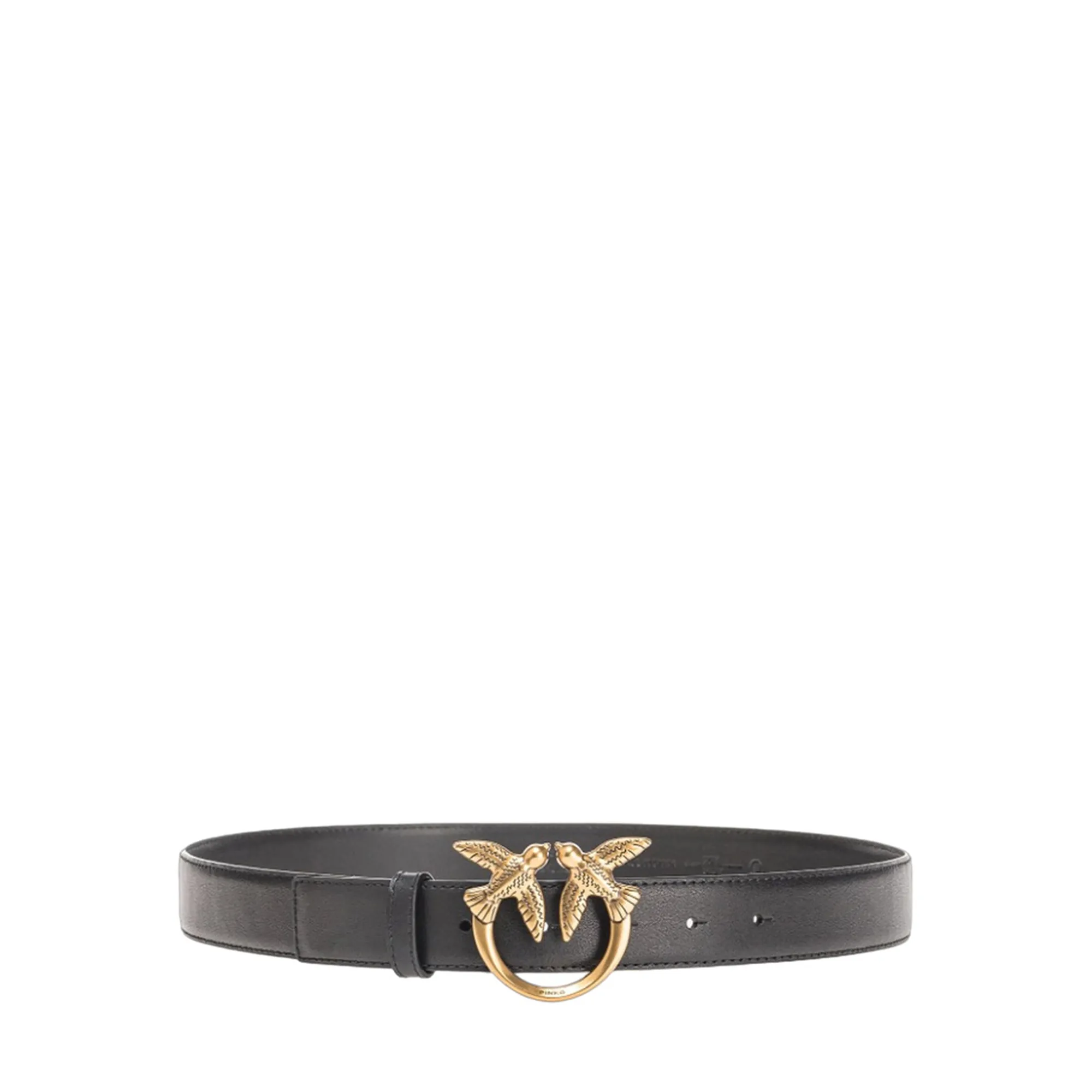 Pinko B'Love Birds Leather Belt' Black 100125A0F1 170514