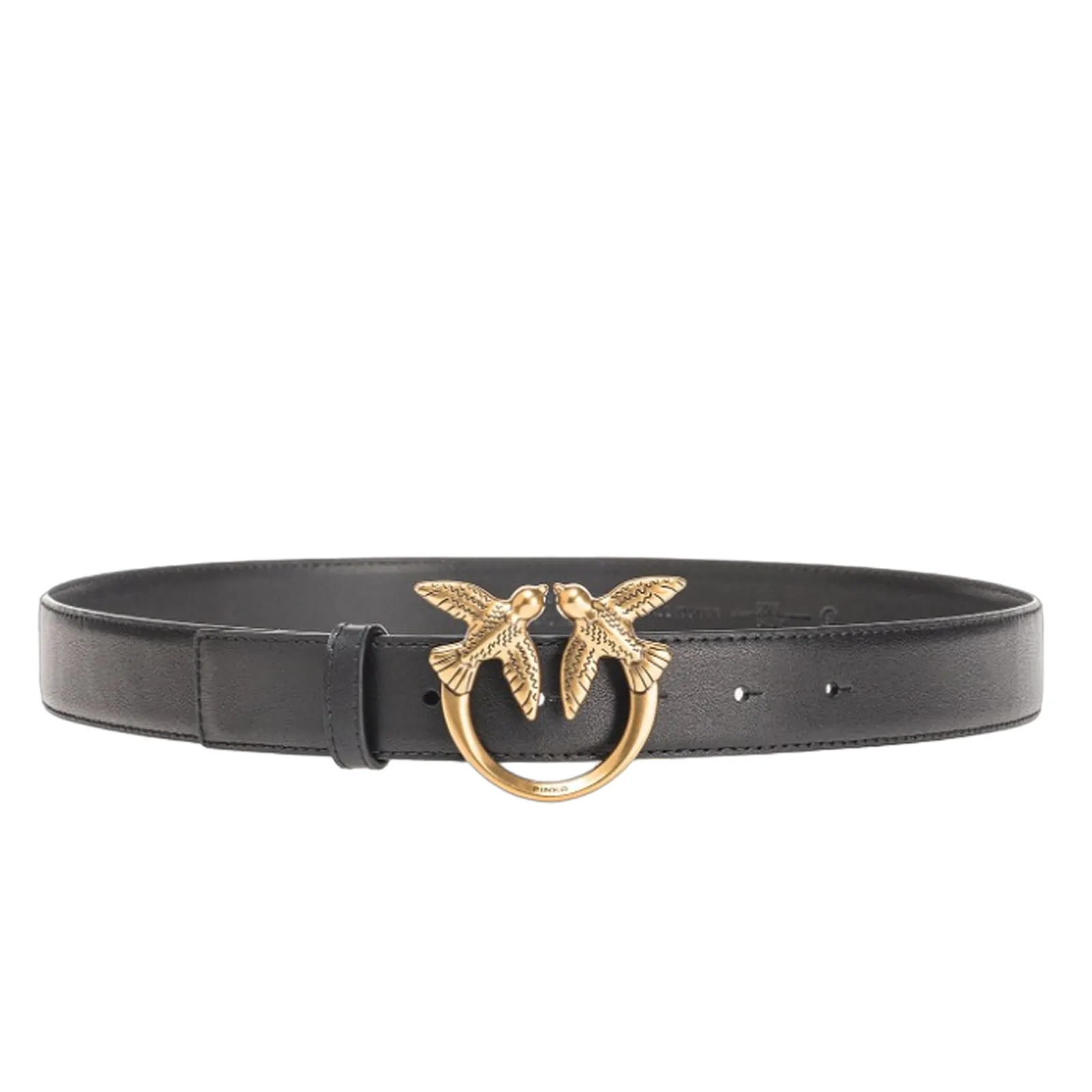 Pinko Cintura Love Birds In Pelle Nero 100125A0F1 88960