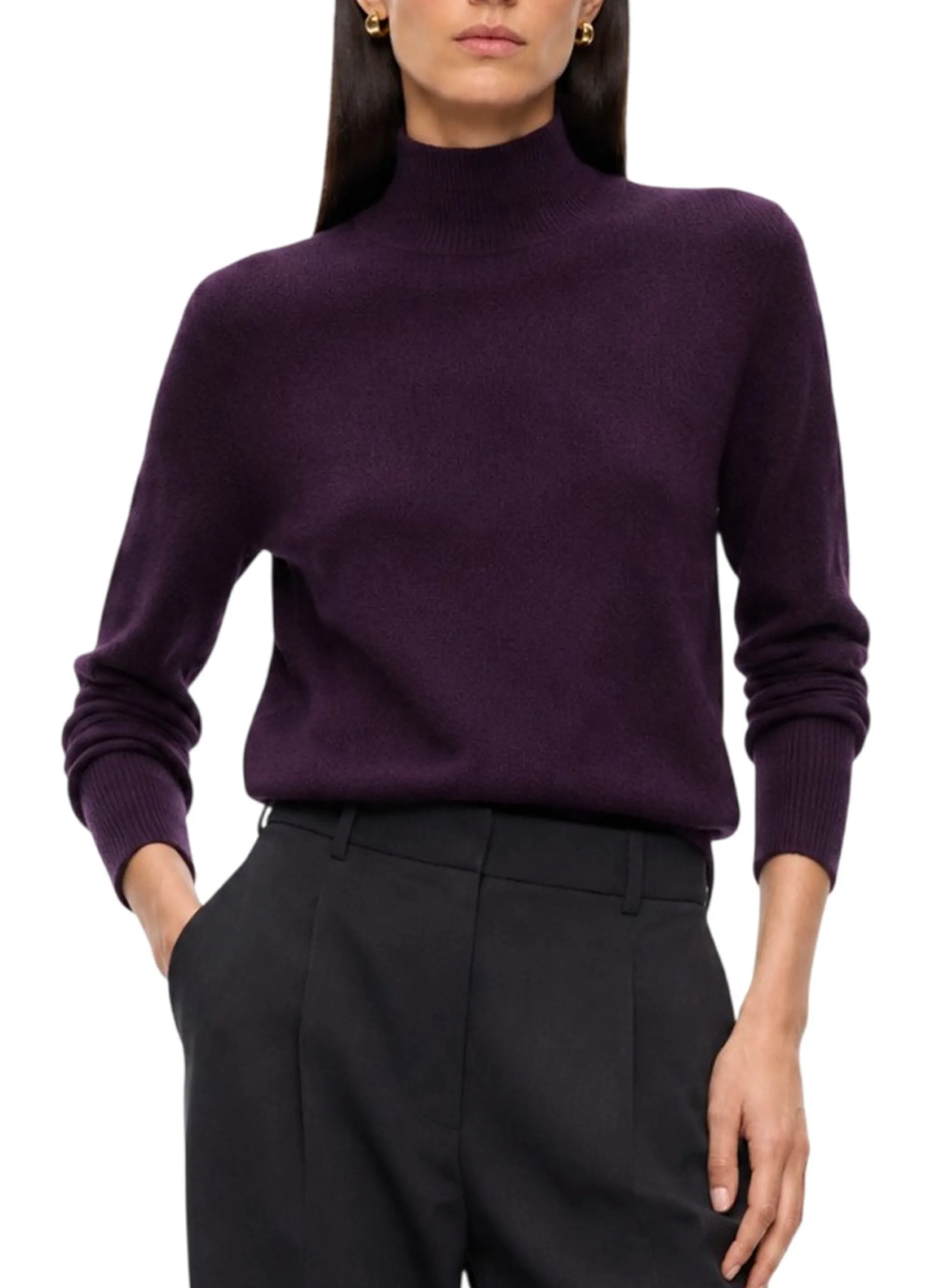 Pinko B'Nizza Turtleneck' Dark Purple 107204A3G1 186551