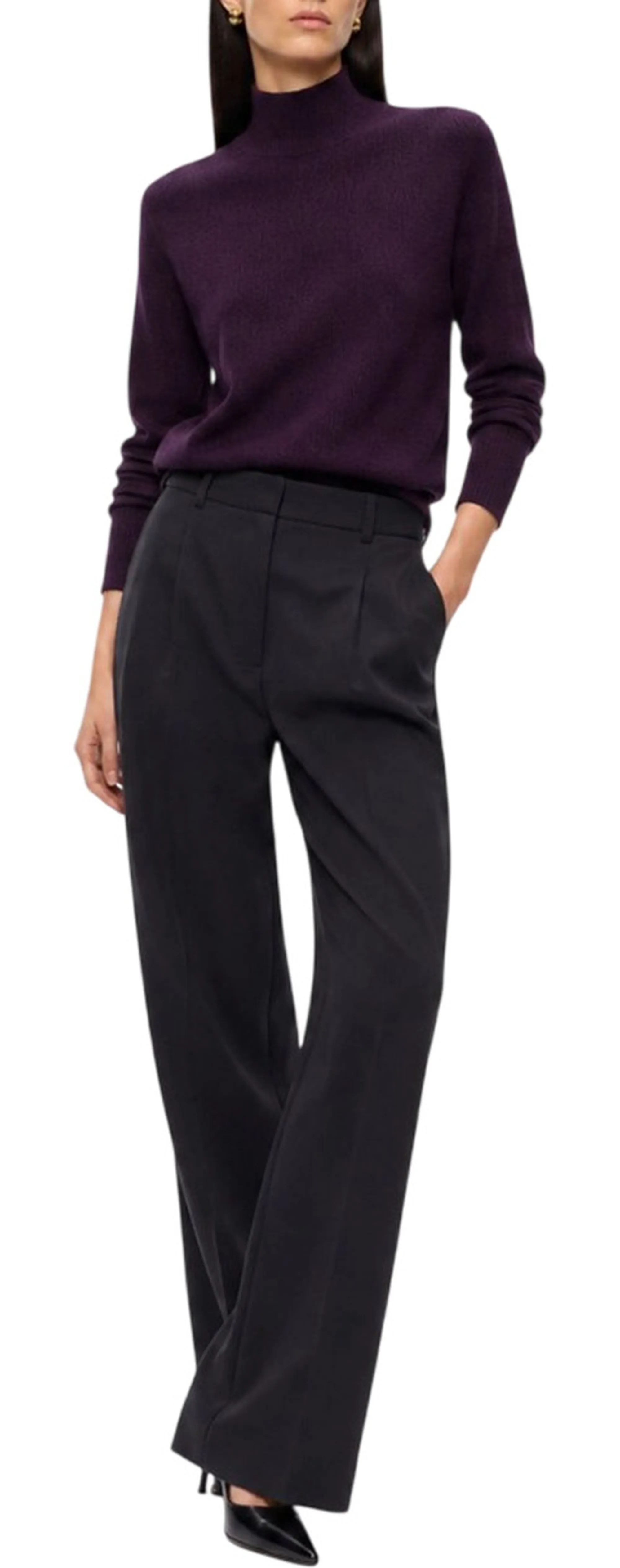 Pinko B'Nizza Turtleneck' Dark Purple 107204A3G1 186557