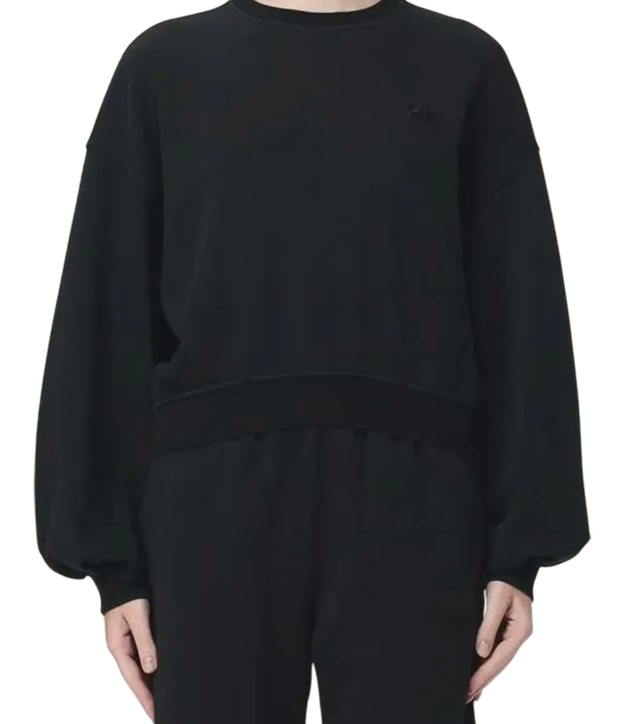 Pinko B'Sweatshirt With Embroidered Logo' Black 105510A2Rb 154908