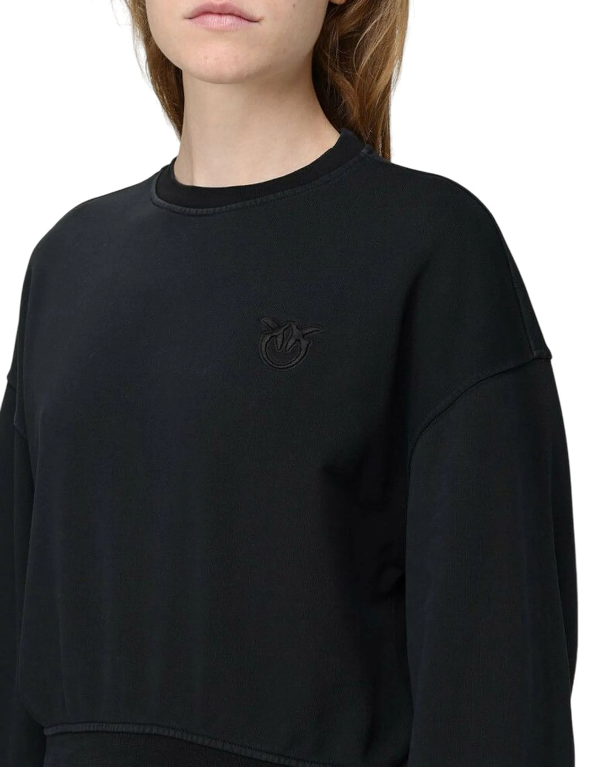 Pinko B'Sweatshirt With Embroidered Logo' Black 105510A2Rb 154910