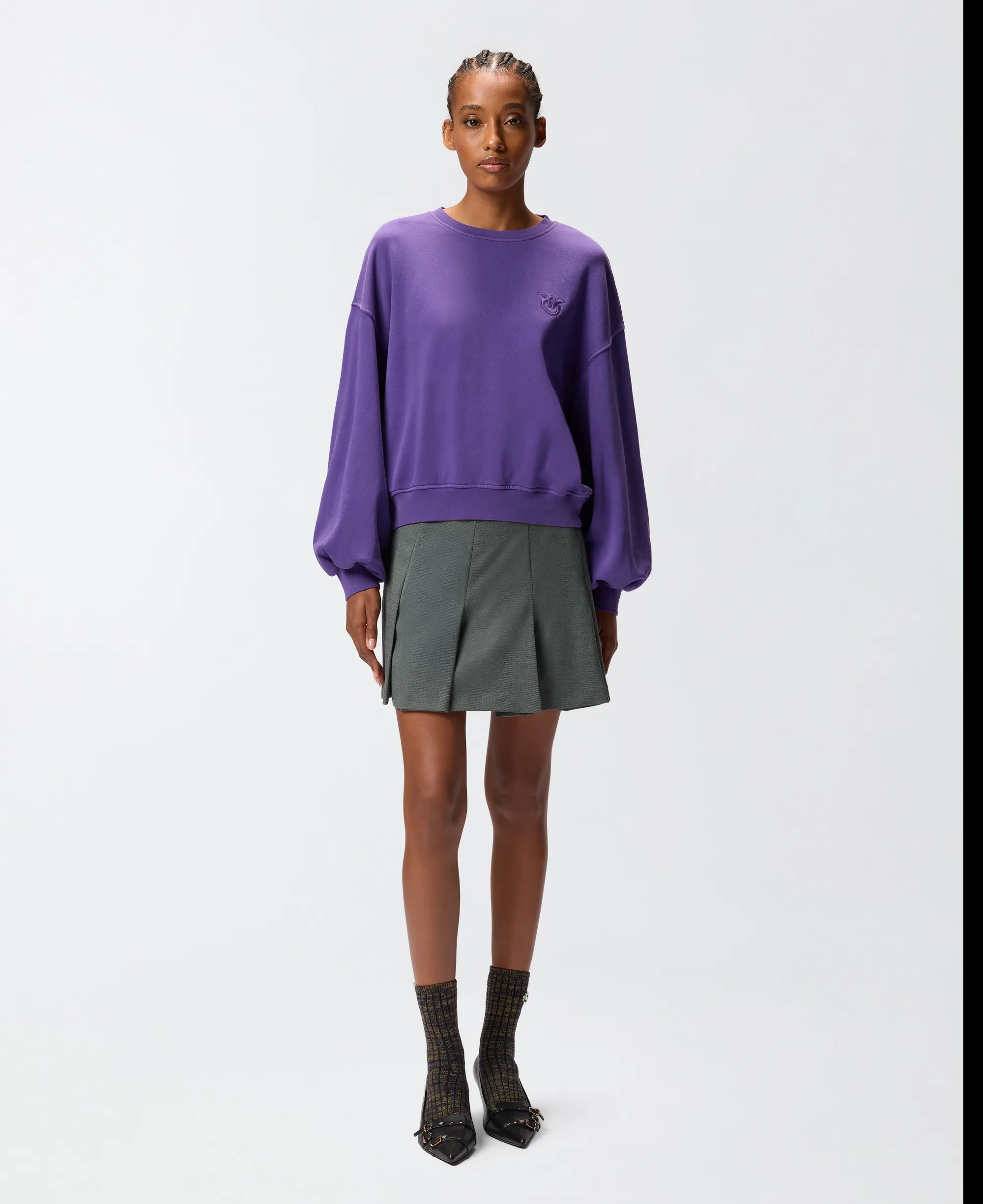 Pinko B'Sweatshirt With Embroidered Logo' Viola 105510A2Rb 154377