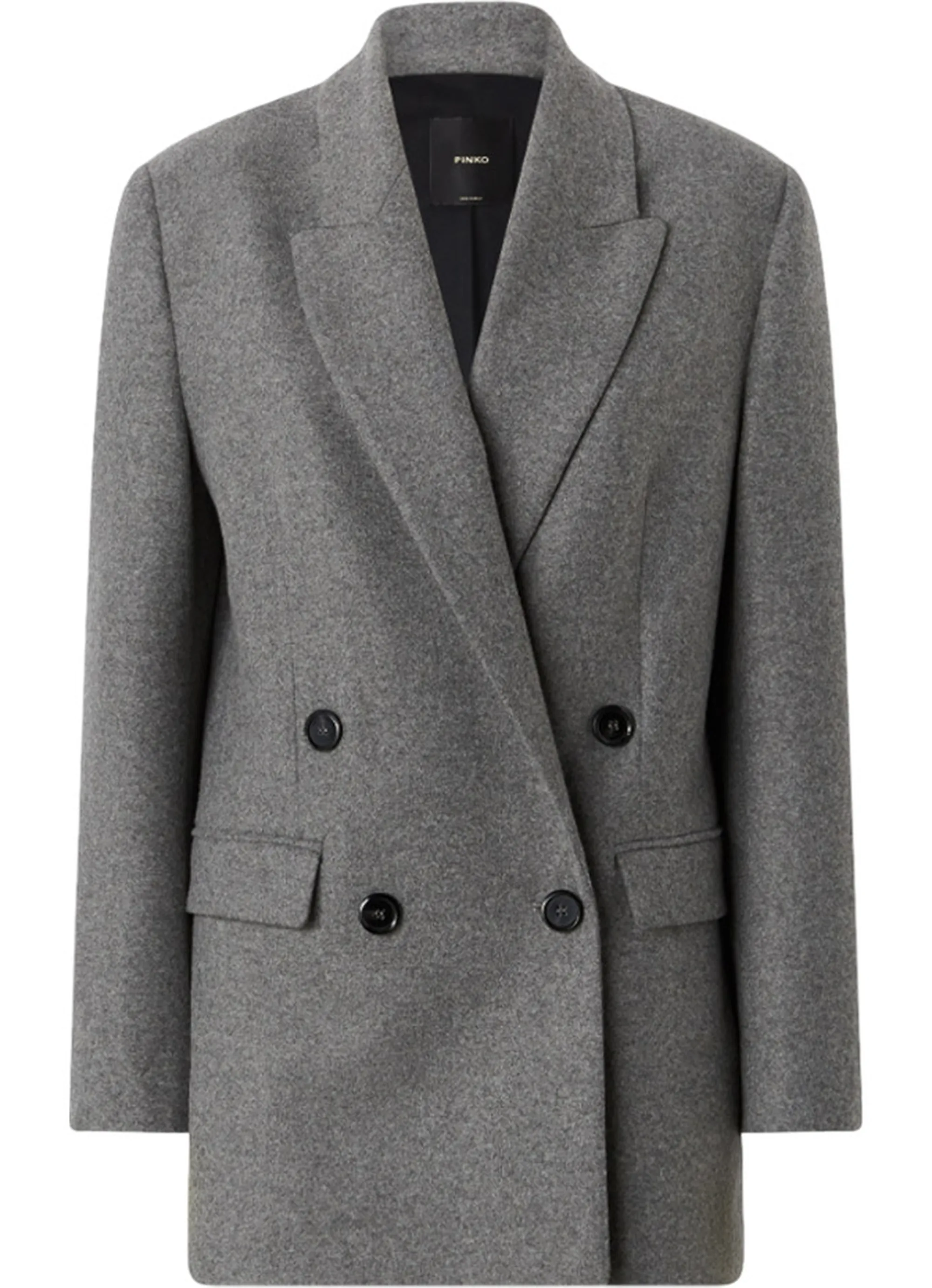 Pinko B'Amora Wool Blend Jacket' Grey 106099A2Zu 161105