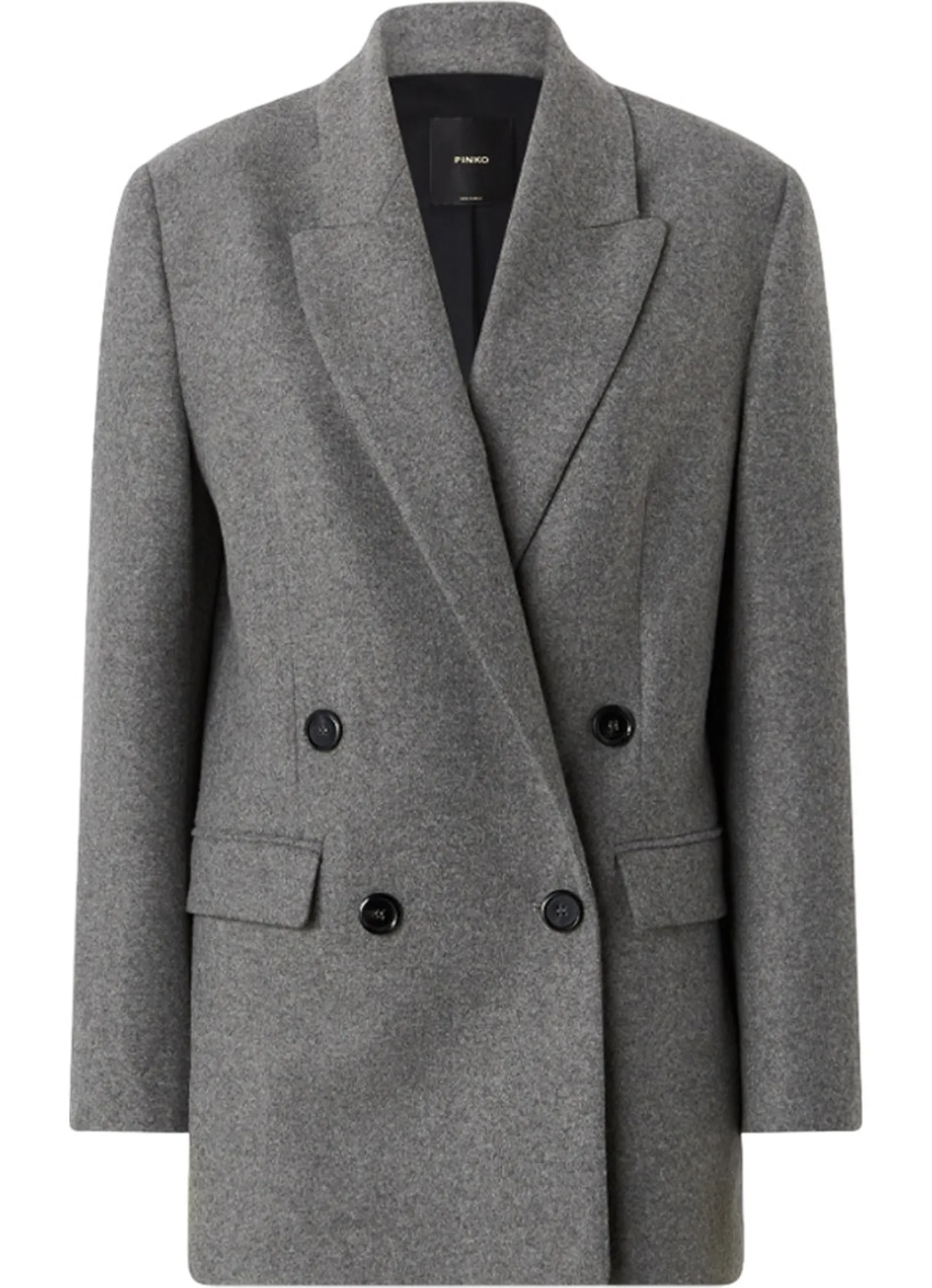 Pinko Giacca Amora In Misto Lana Grigio 106099A2Zu 161105