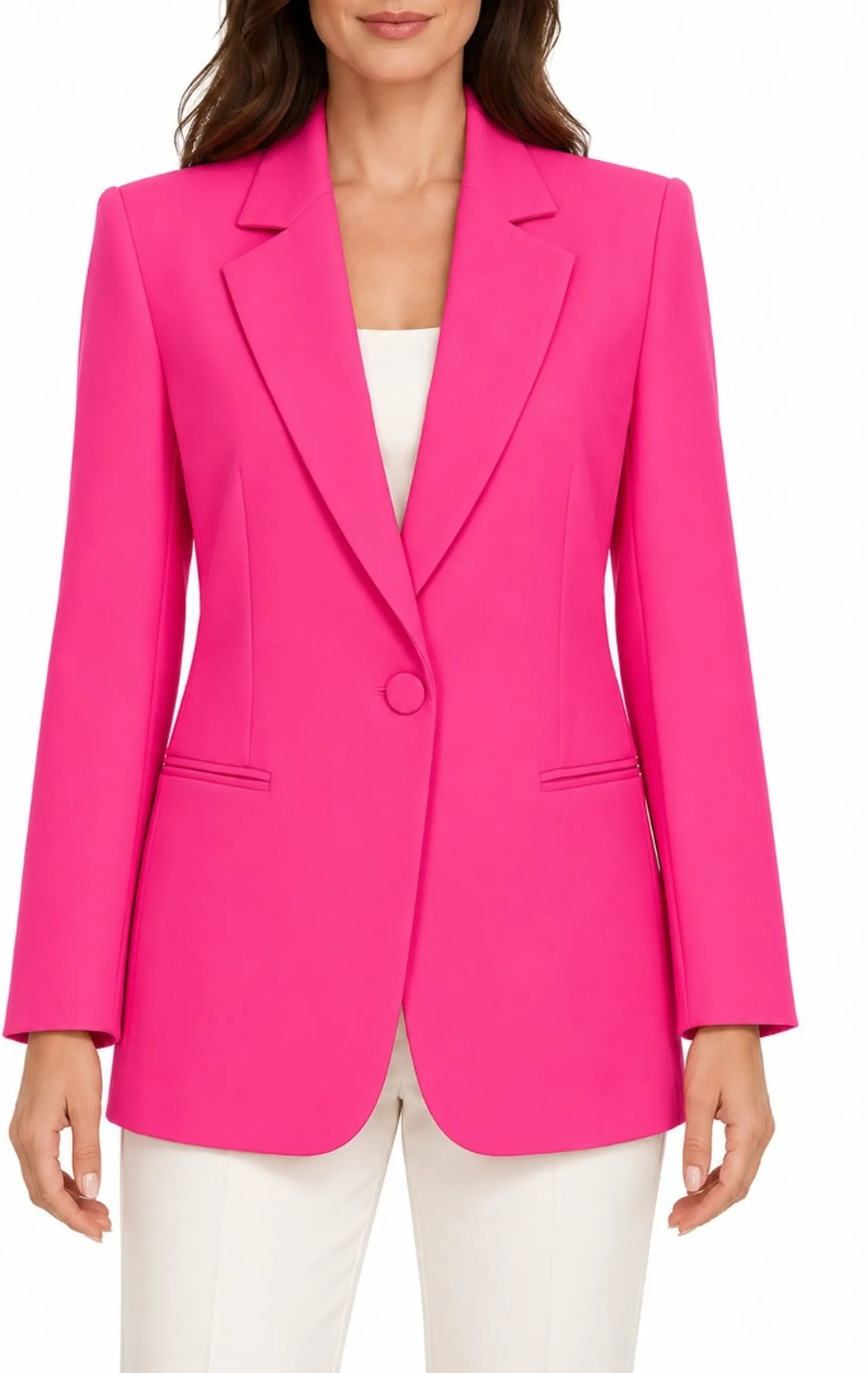 Pinko Giacca Blazer Crêpe Stretch Monochrome Magenta 102858A1L8 200001
