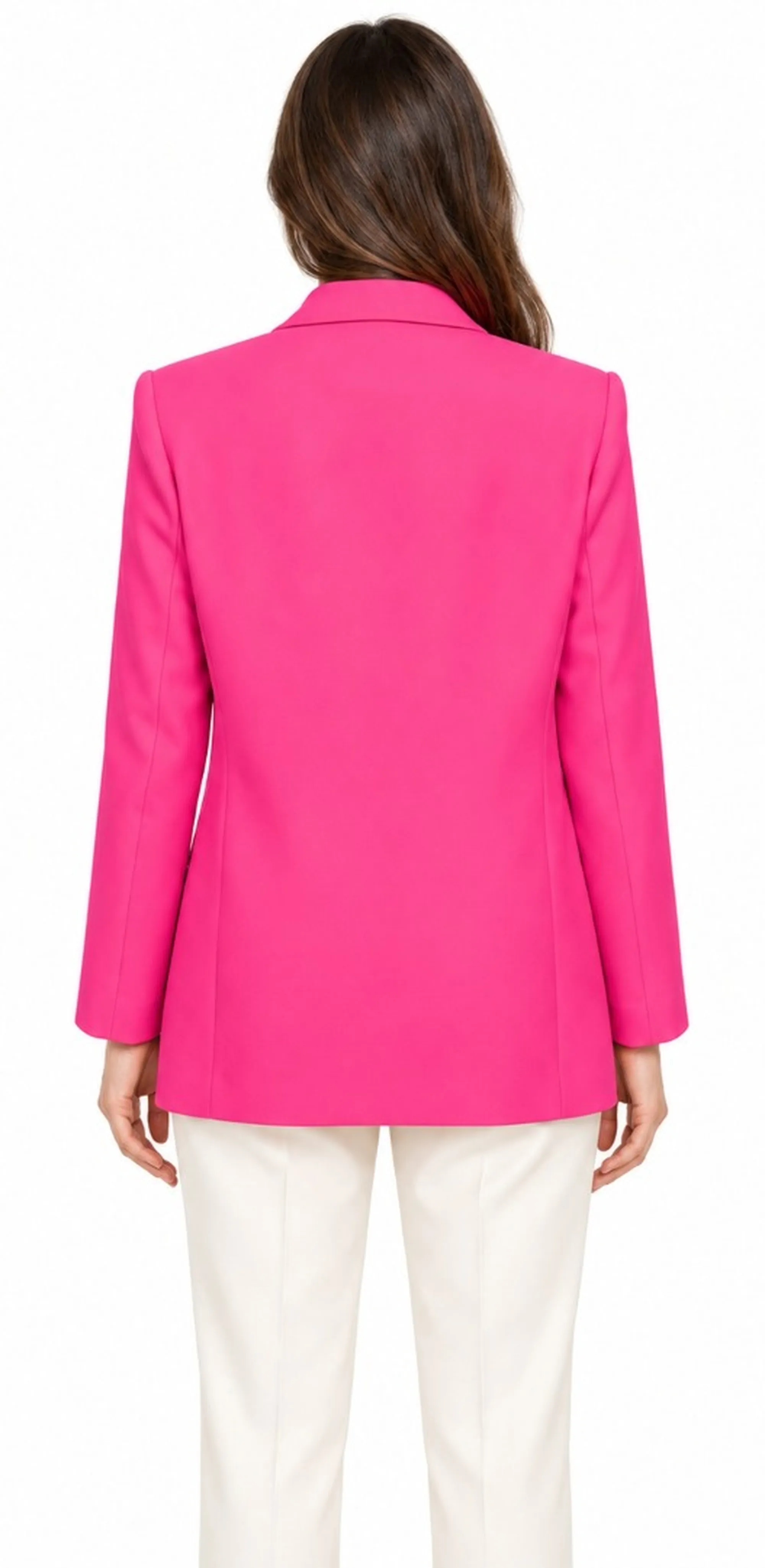 Pinko B'Giacca Blazer Cr\Xc3\X8Ape Stretch Monochrome' Magenta 102858A1L8 200002