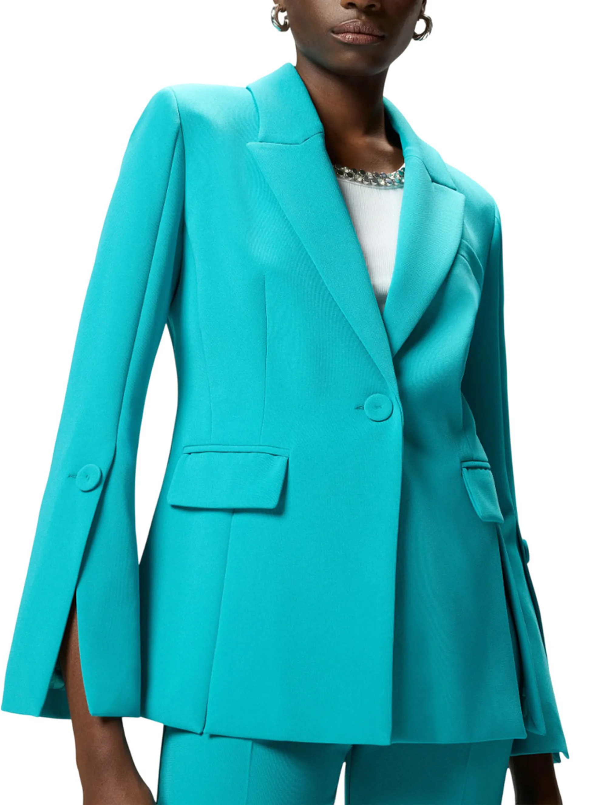 Pinko B'Artichoke Jacket' Turquoise 106615A32Z 170646