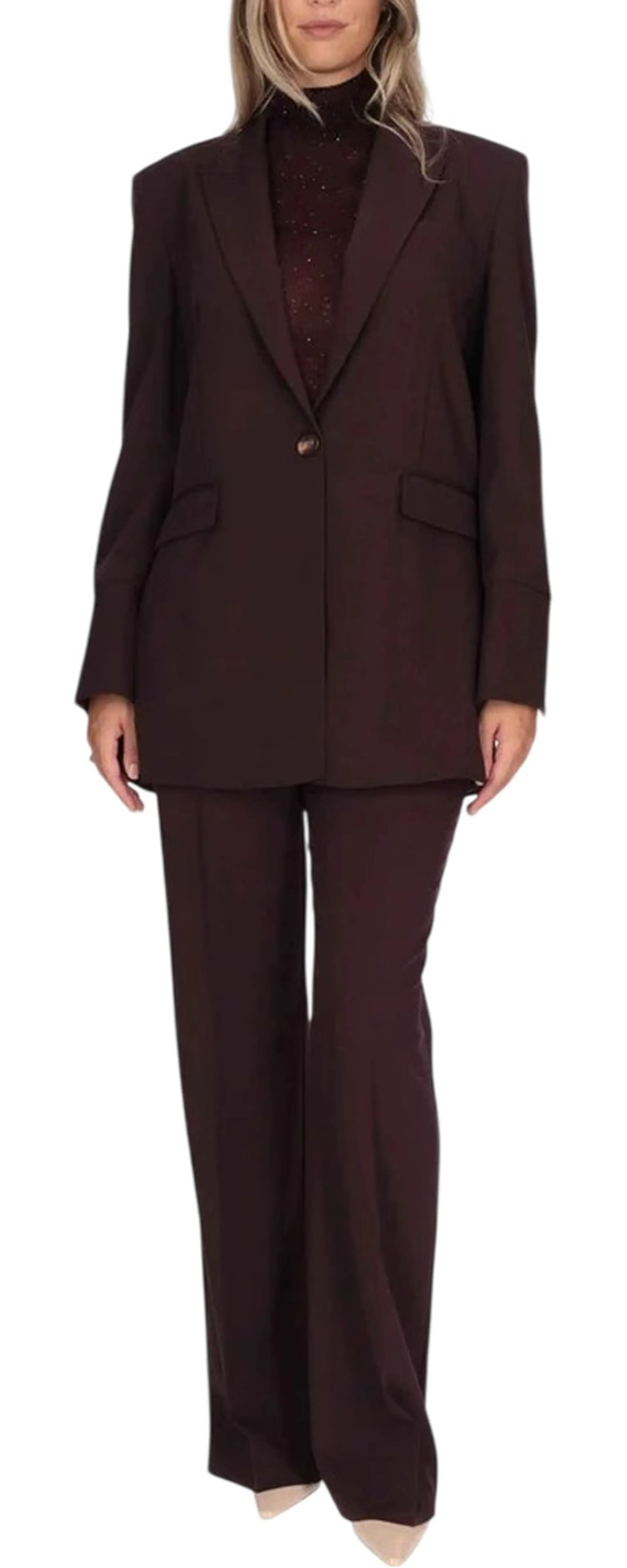 Pinko B'Kamut Jacket' Dark Bordeaux 105663A18E 186494