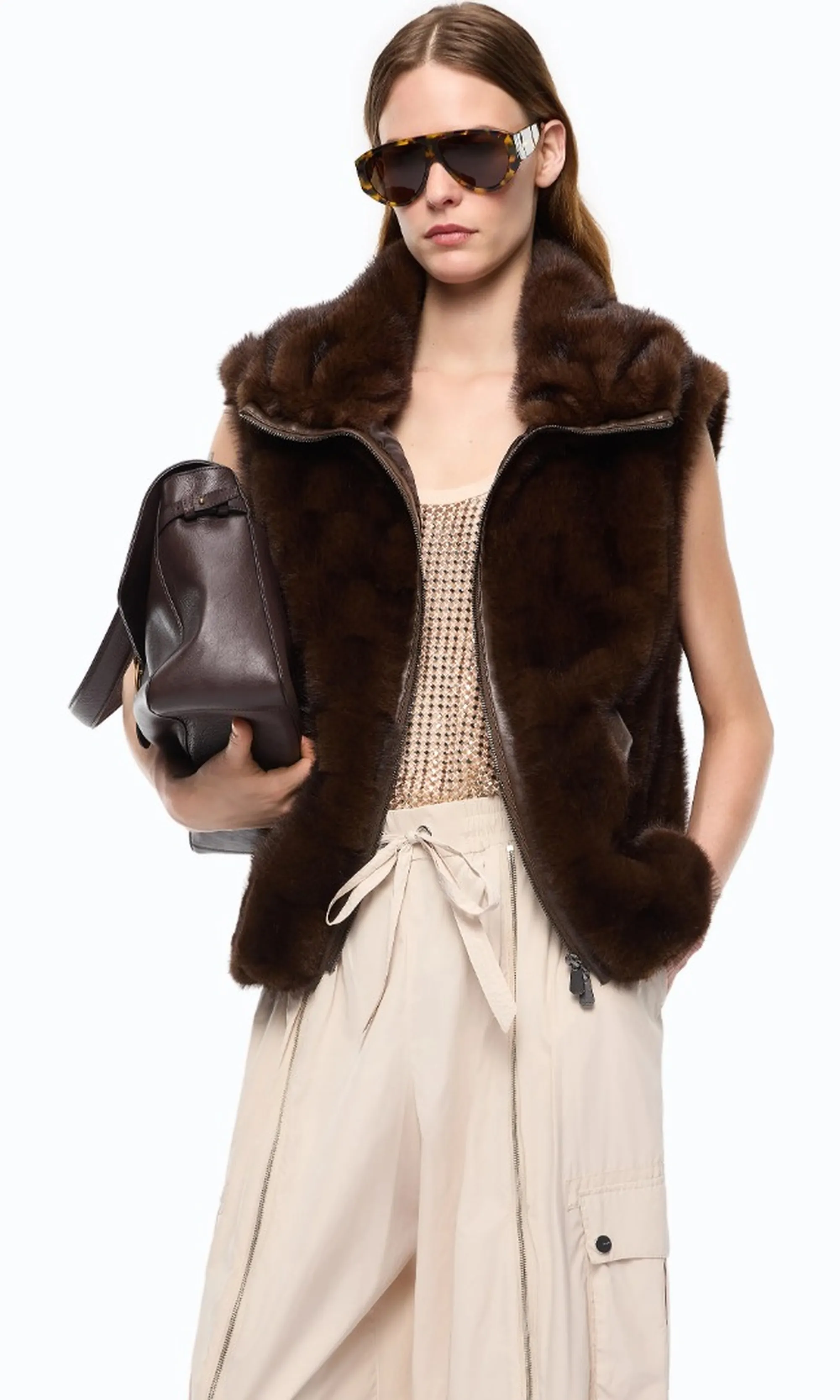 Pinko Gilet Glossinia Marrone 106939A3C5 186188