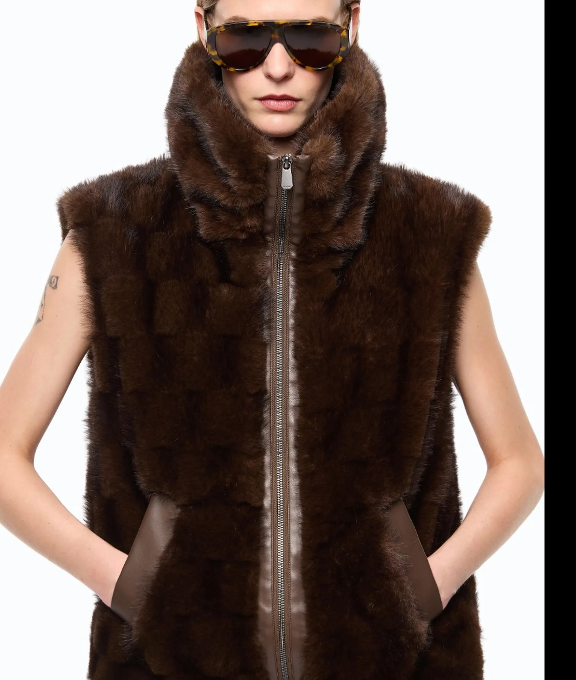 Pinko Gilet Glossinia Marrone 106939A3C5 186190