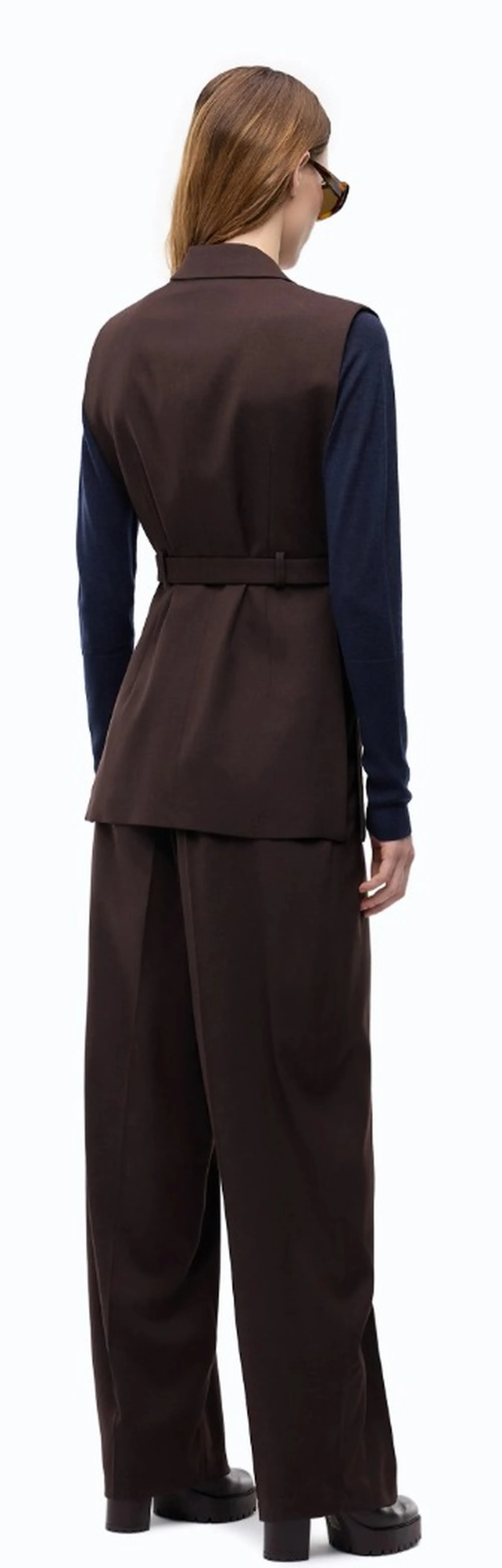 Pinko Gilet Nuraqus Marrone 107727A3Ms 186086