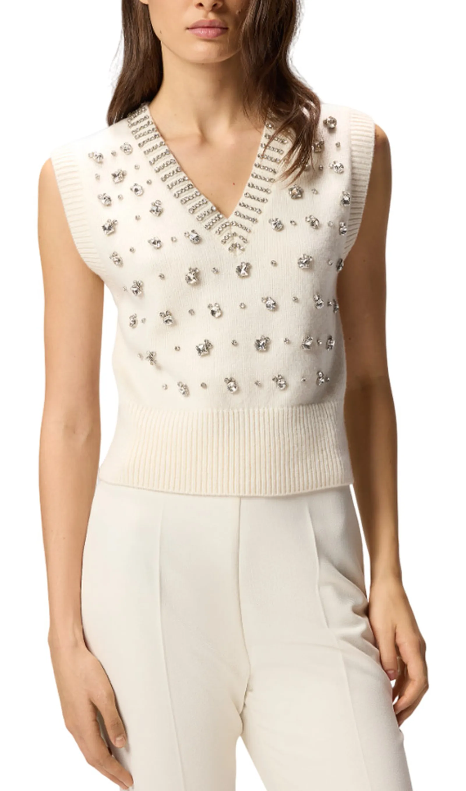 Pinko Gilet Ponziane Bianco 105639A2Tr 154792