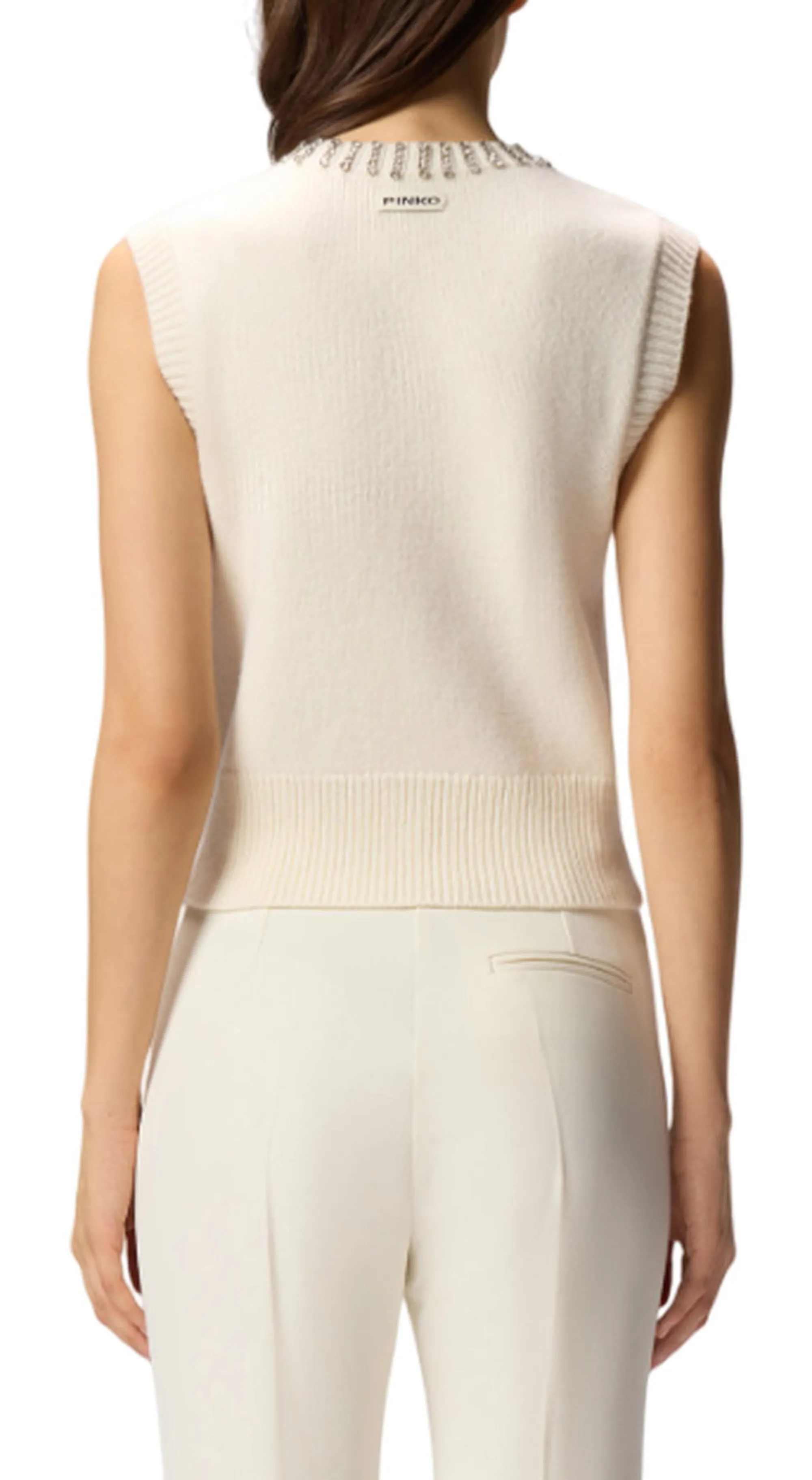 Pinko B'Ponziane Vests' White 105639A2Tr 154793