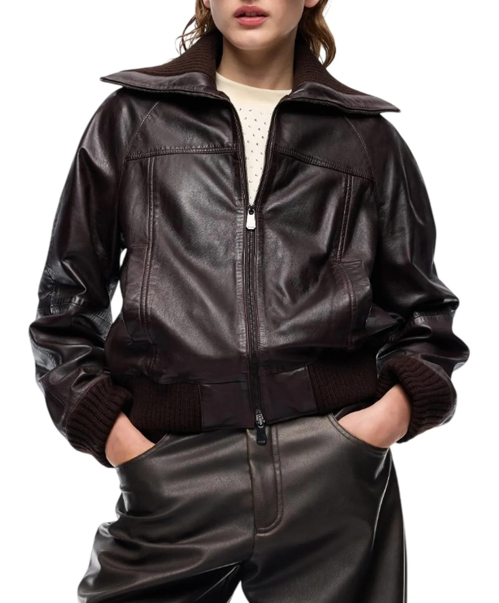Pinko Giubbino Bluma Bomber Marrone 107166A31X 186539