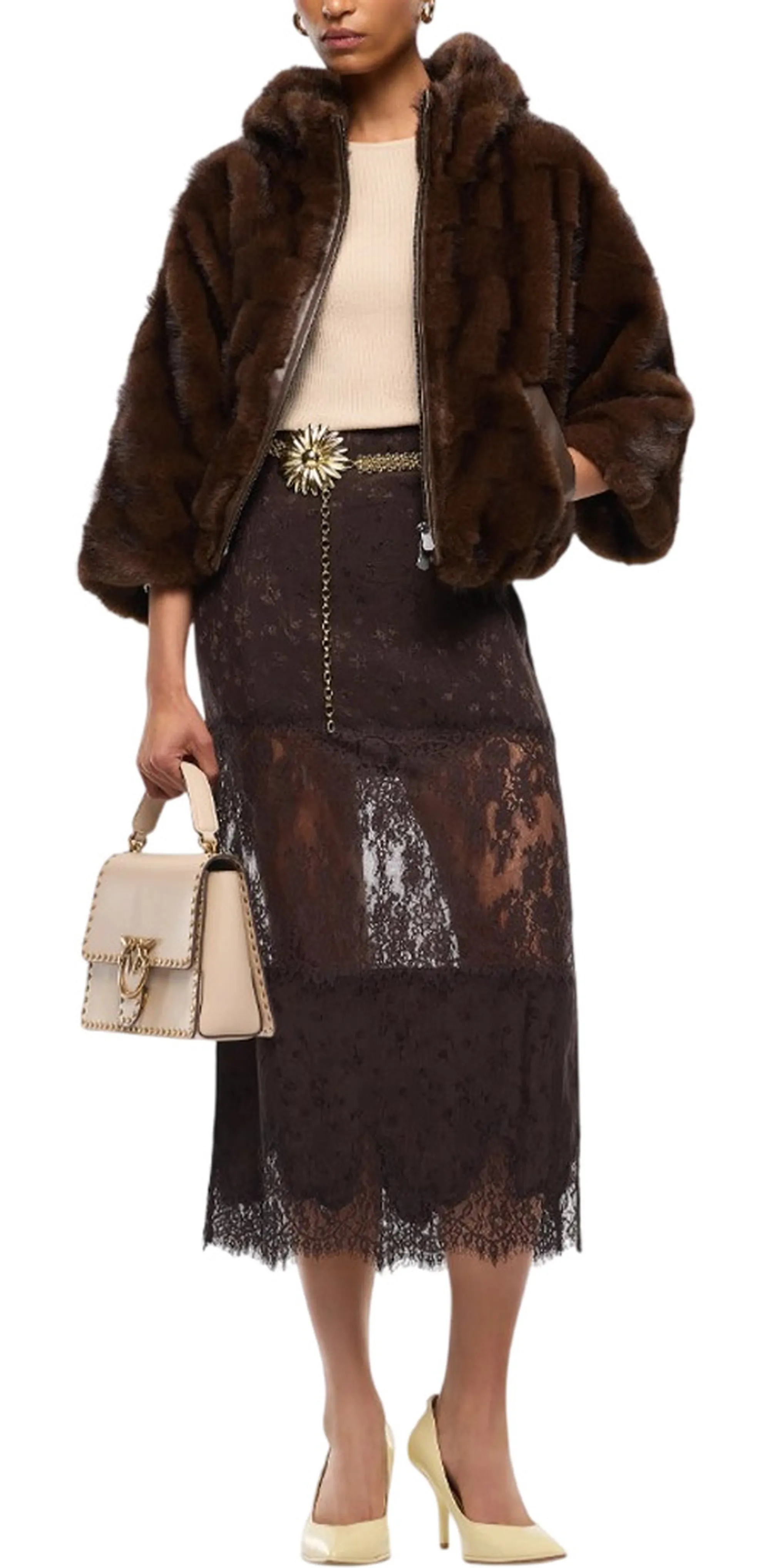 Pinko Giubbino Cadetia Marrone 107054A3C5 186521