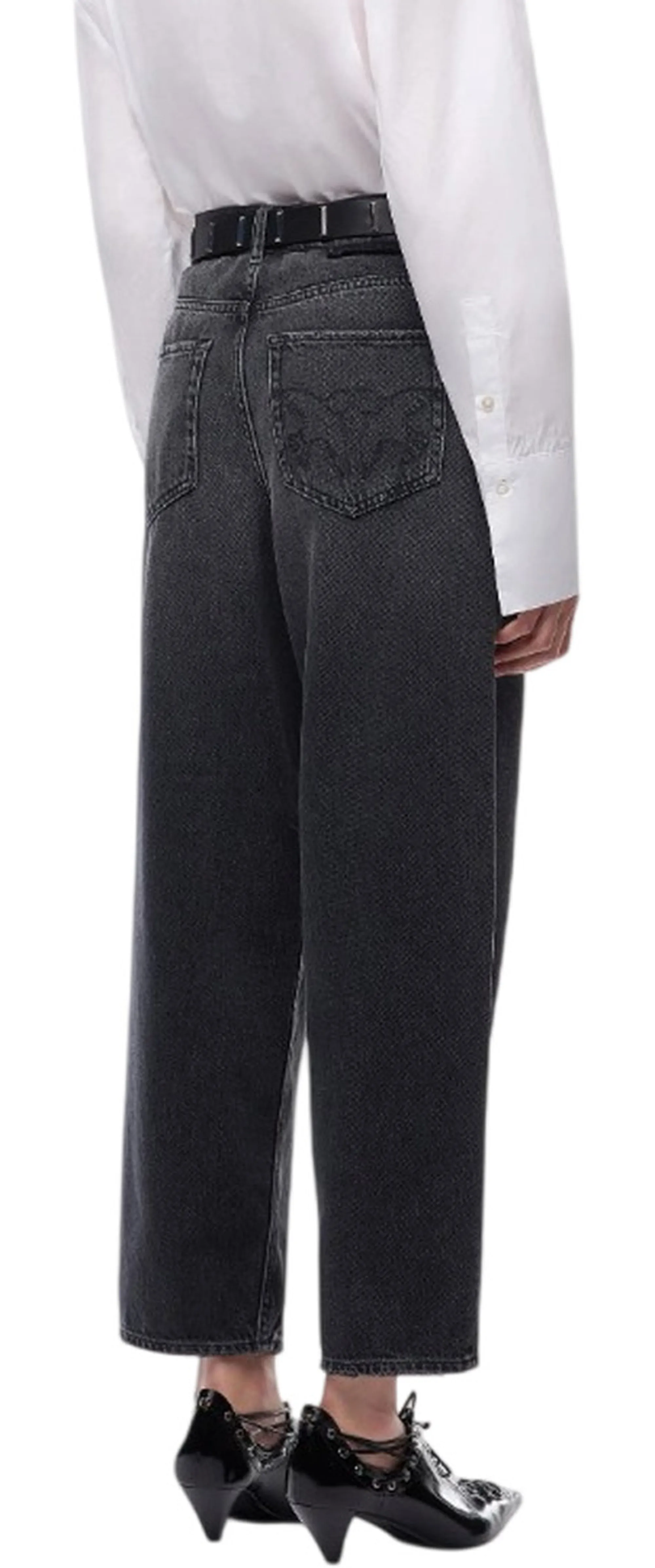 Pinko Jeans Egg Estelle Denim Nero 103857A3Gw 186441