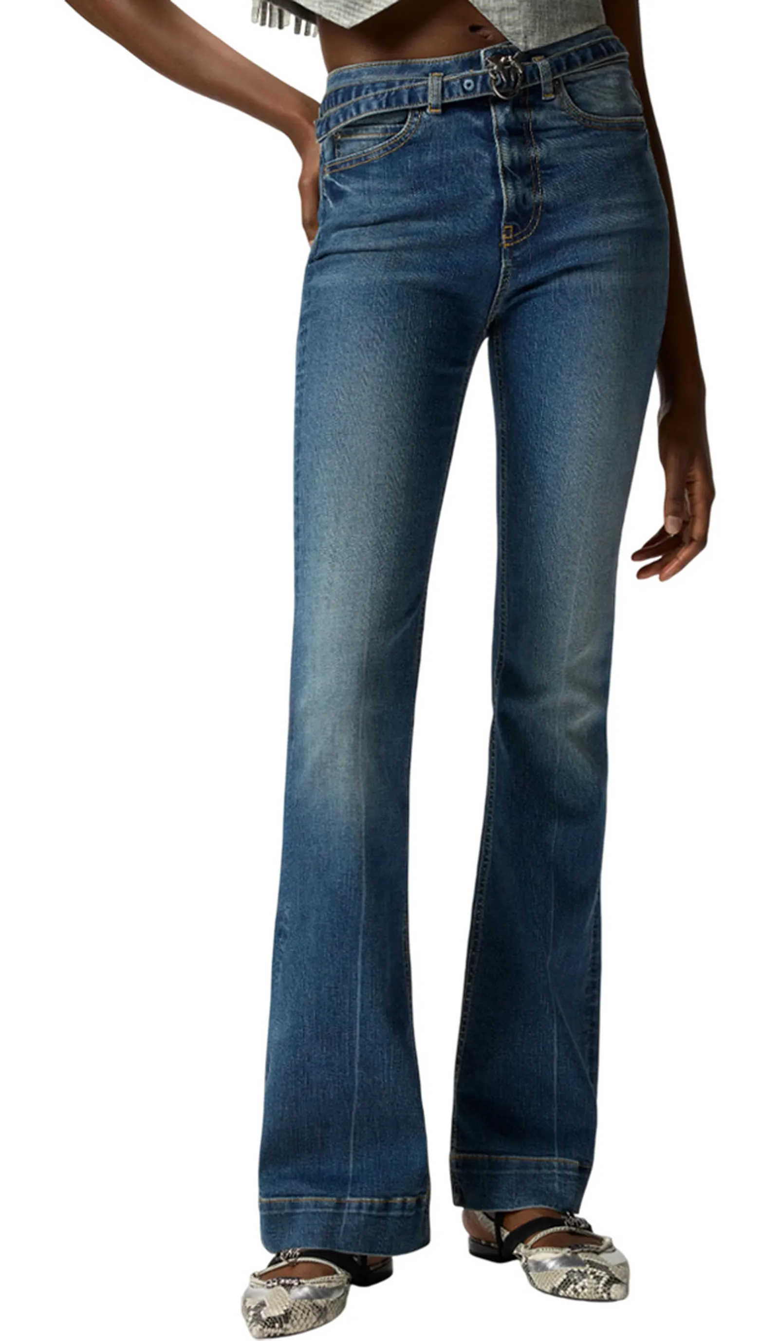 Pinko Jeans Flora Flare Denim 100166A33L 178534