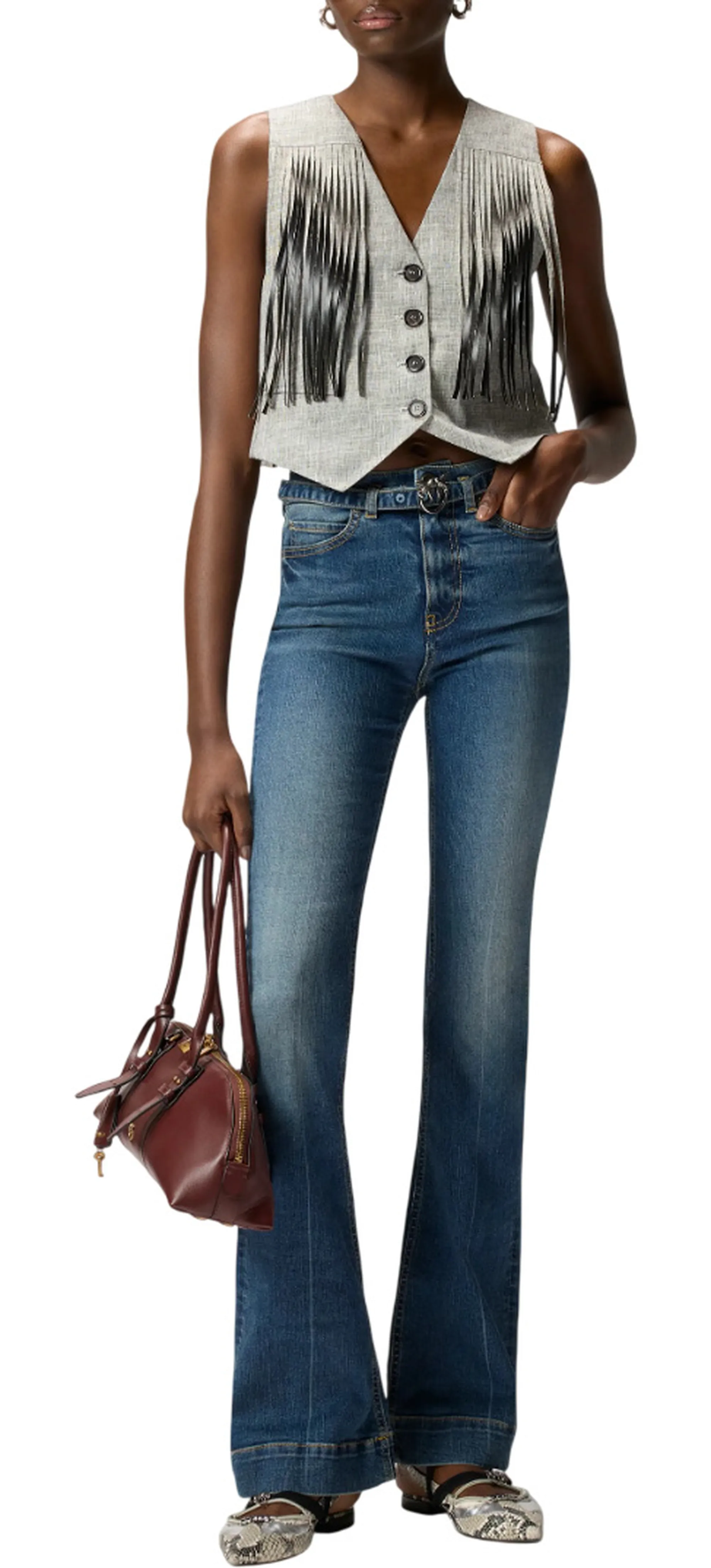 Pinko B'Jeans Flora Flare' Denim 100166A33L 178536