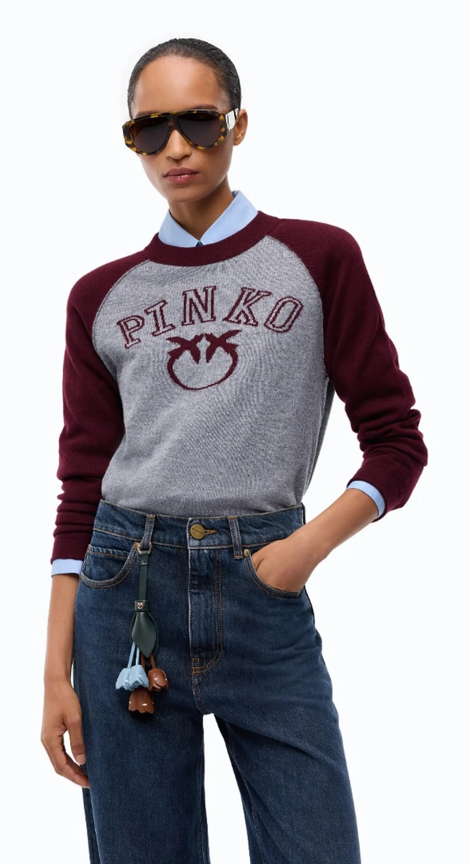 Pinko Maglia Amsterdam Grigio 107326A3Io 185957