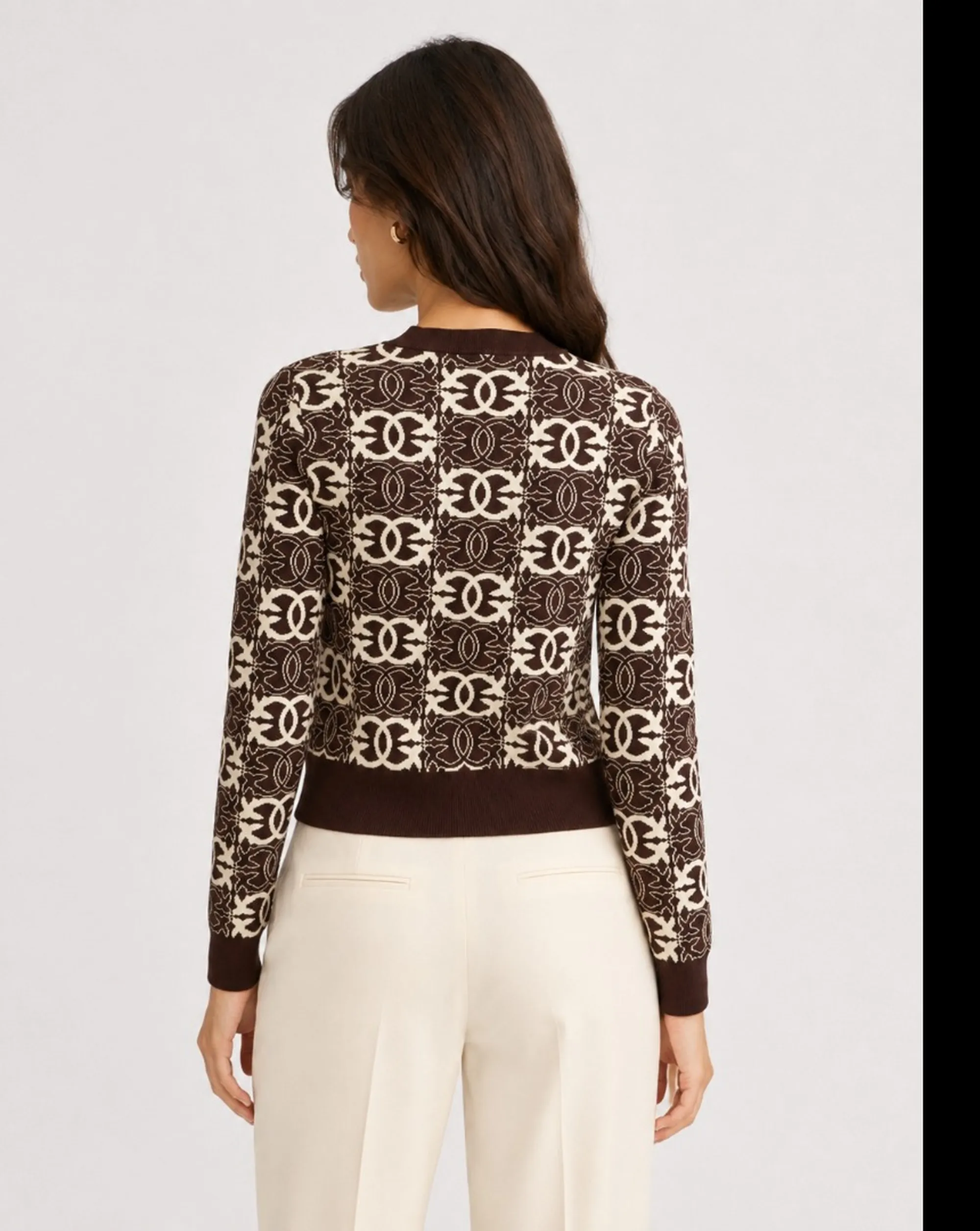 Pinko B'Gypsies Sweater' Brown 106041A2Yd 186276