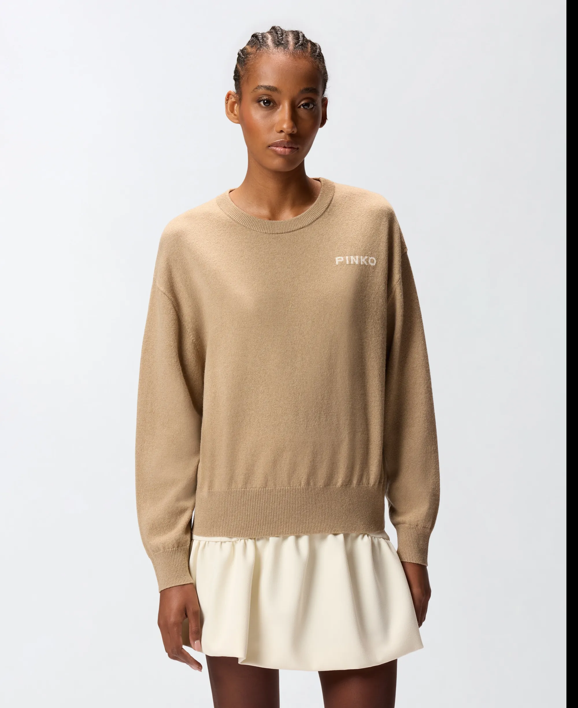 Pinko B'Martinique Shirt' Beige 105561A2Si 154431