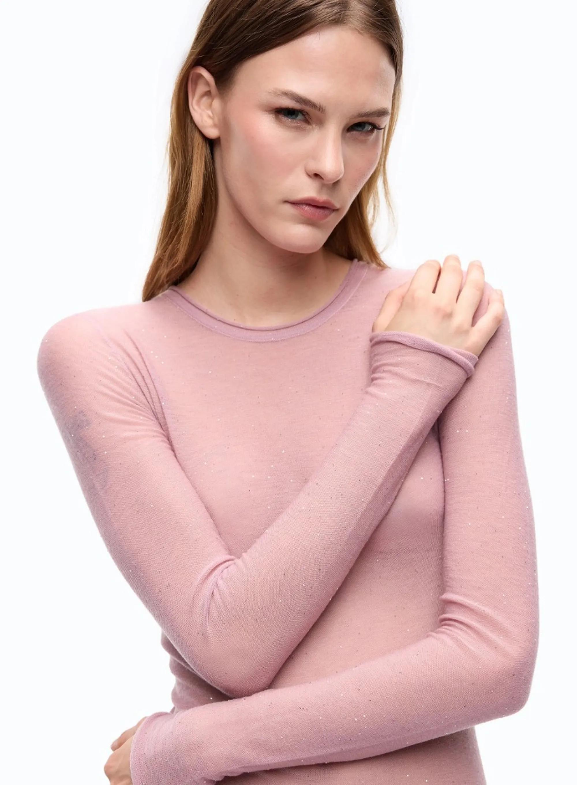 Pinko Maglia Pico Ultrafine Rosa 105398A2Pm 185927