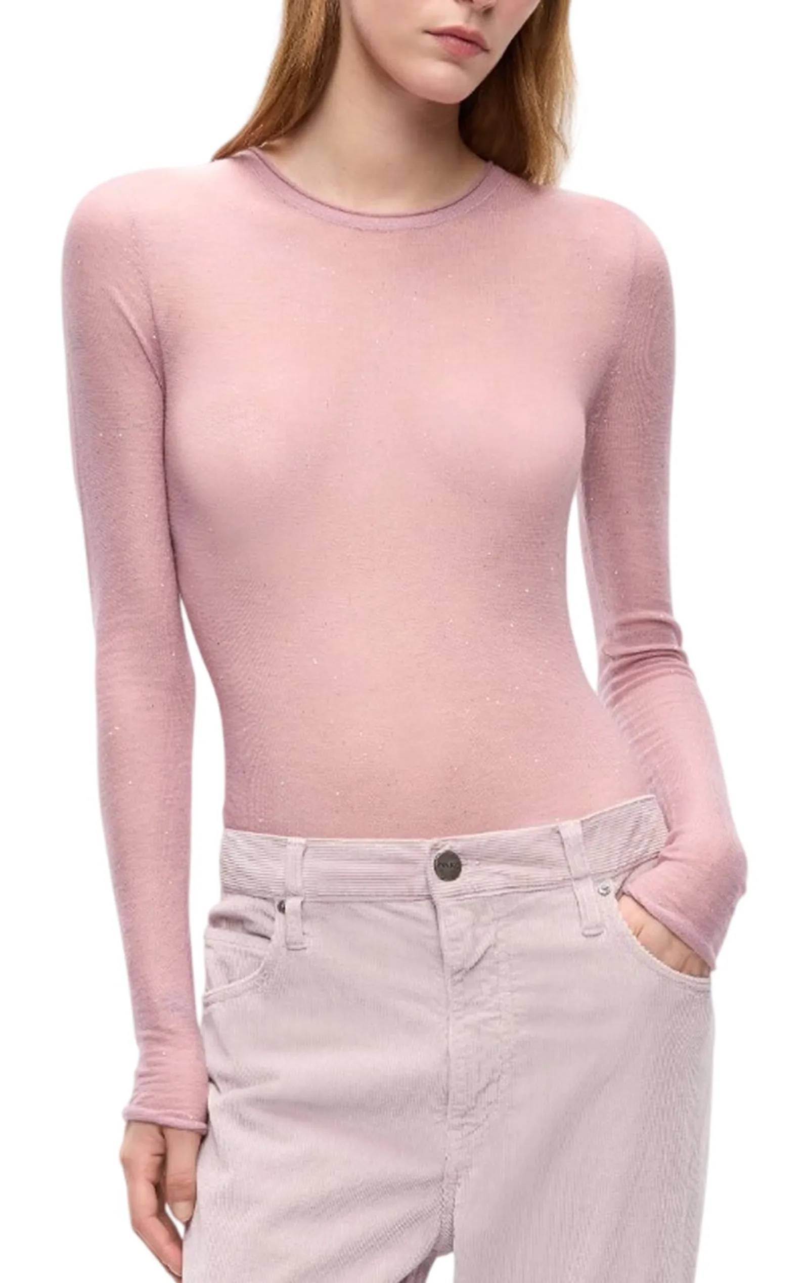 Pinko Maglia Pico Ultrafine Rosa 105398A2Pm 186455
