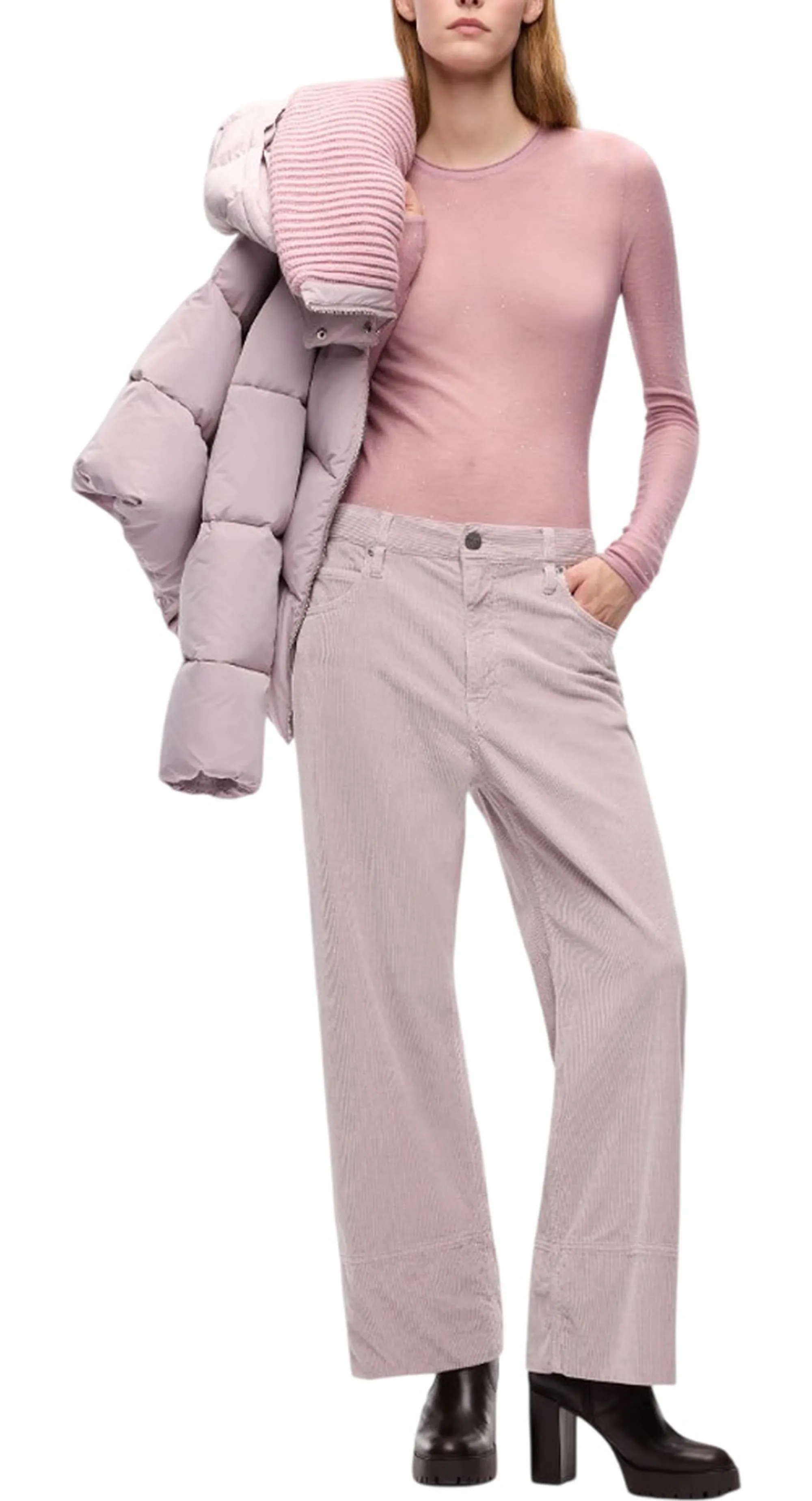 Pinko B'Ultra-Fine Pico Sweater' Rosa 105398A2Pm 186457