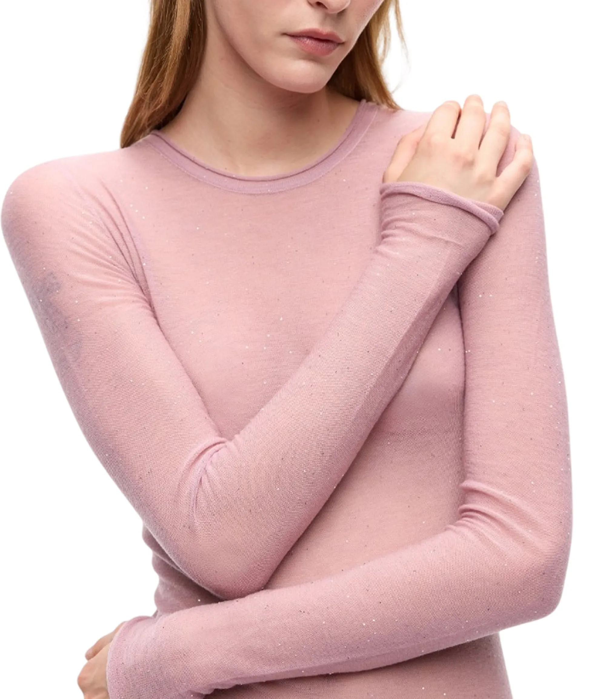 Pinko B'Ultra-Fine Pico Sweater' Rosa 105398A2Pm 186458