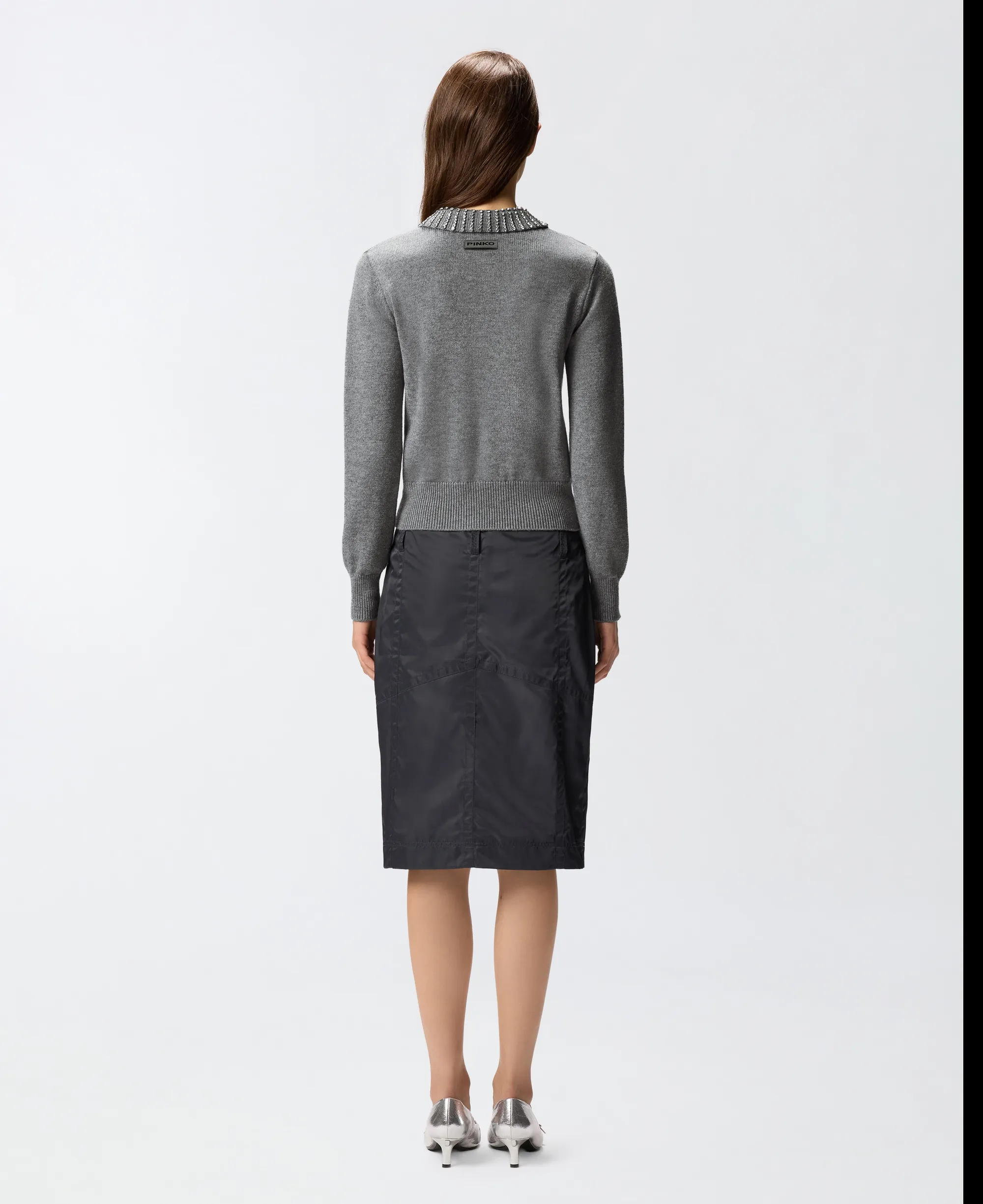 Pinko B'Ventotene Jersey' Grey 105530A2S4 154419