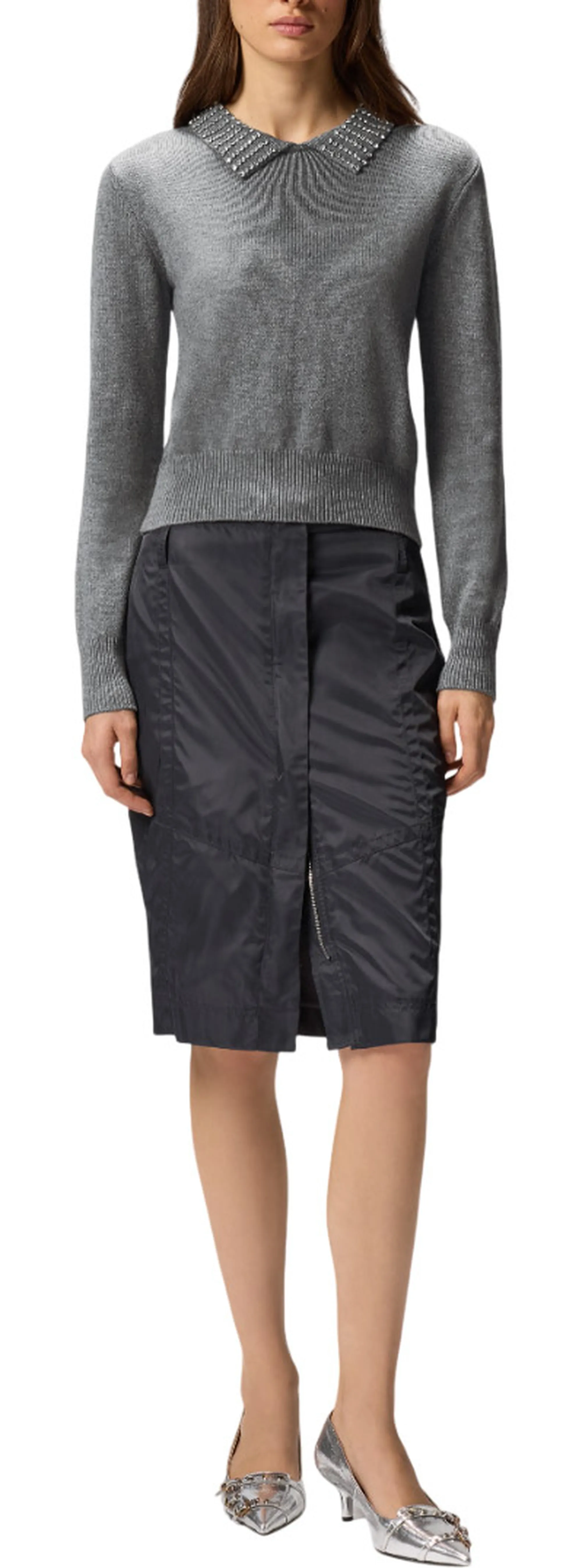Pinko B'Ventotene Jersey' Grey 105530A2S4 154834